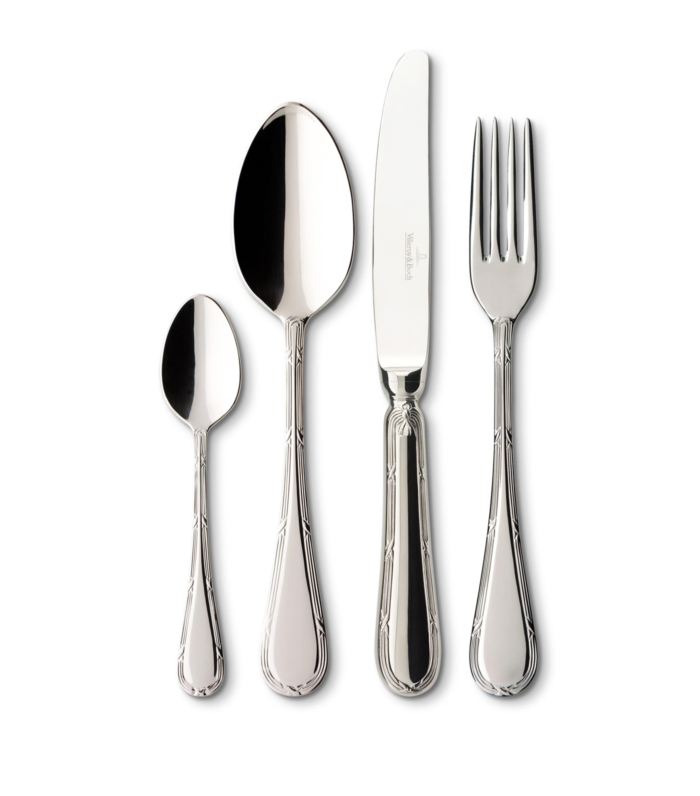 Villeroy & Boch Kreuzband Septfontaines 24-piece Cutlery Set In Silver