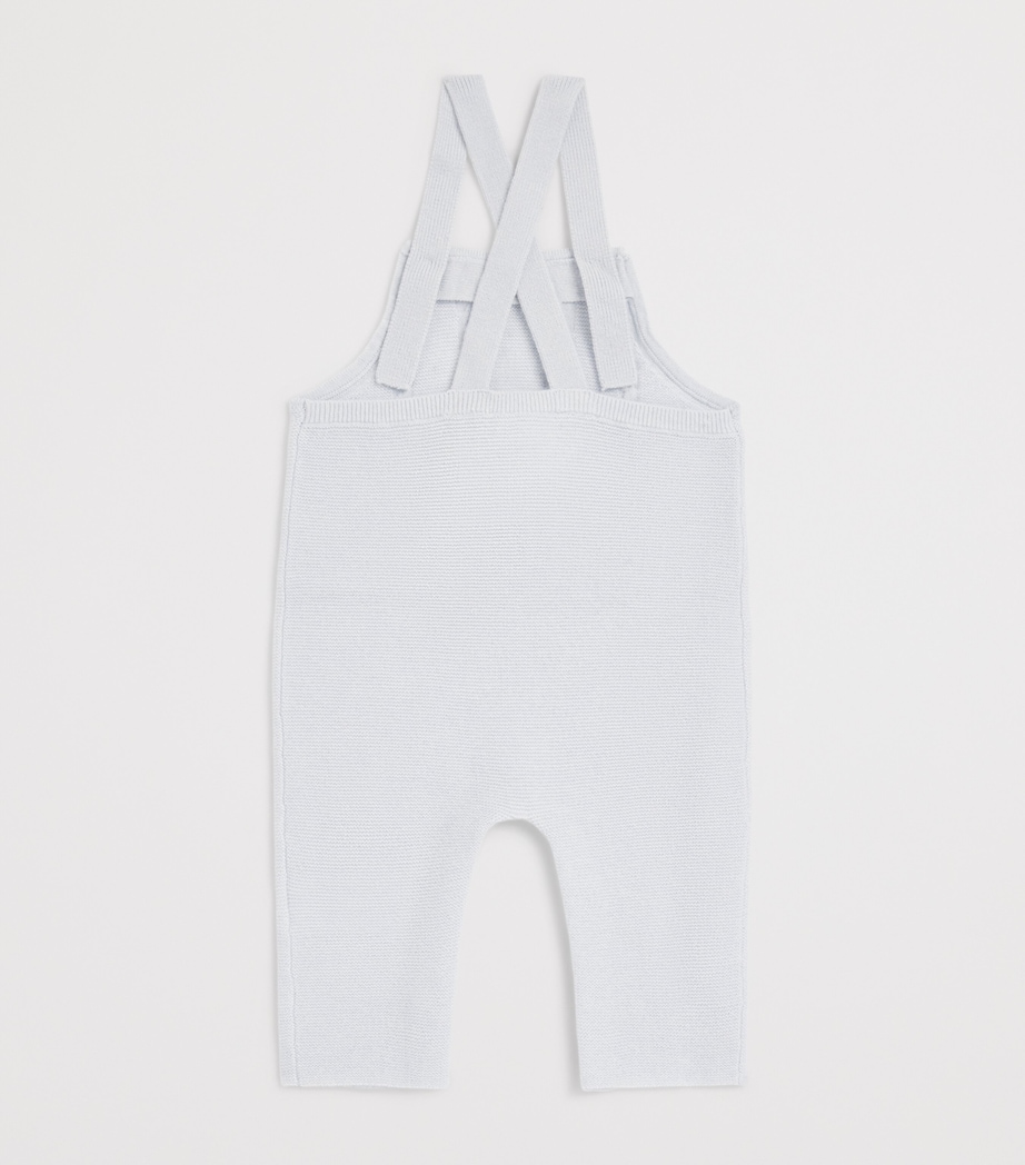 Tartine et Chocolat Wool-Cashmere Dungarees (3-24 Months) Ciel Image 2