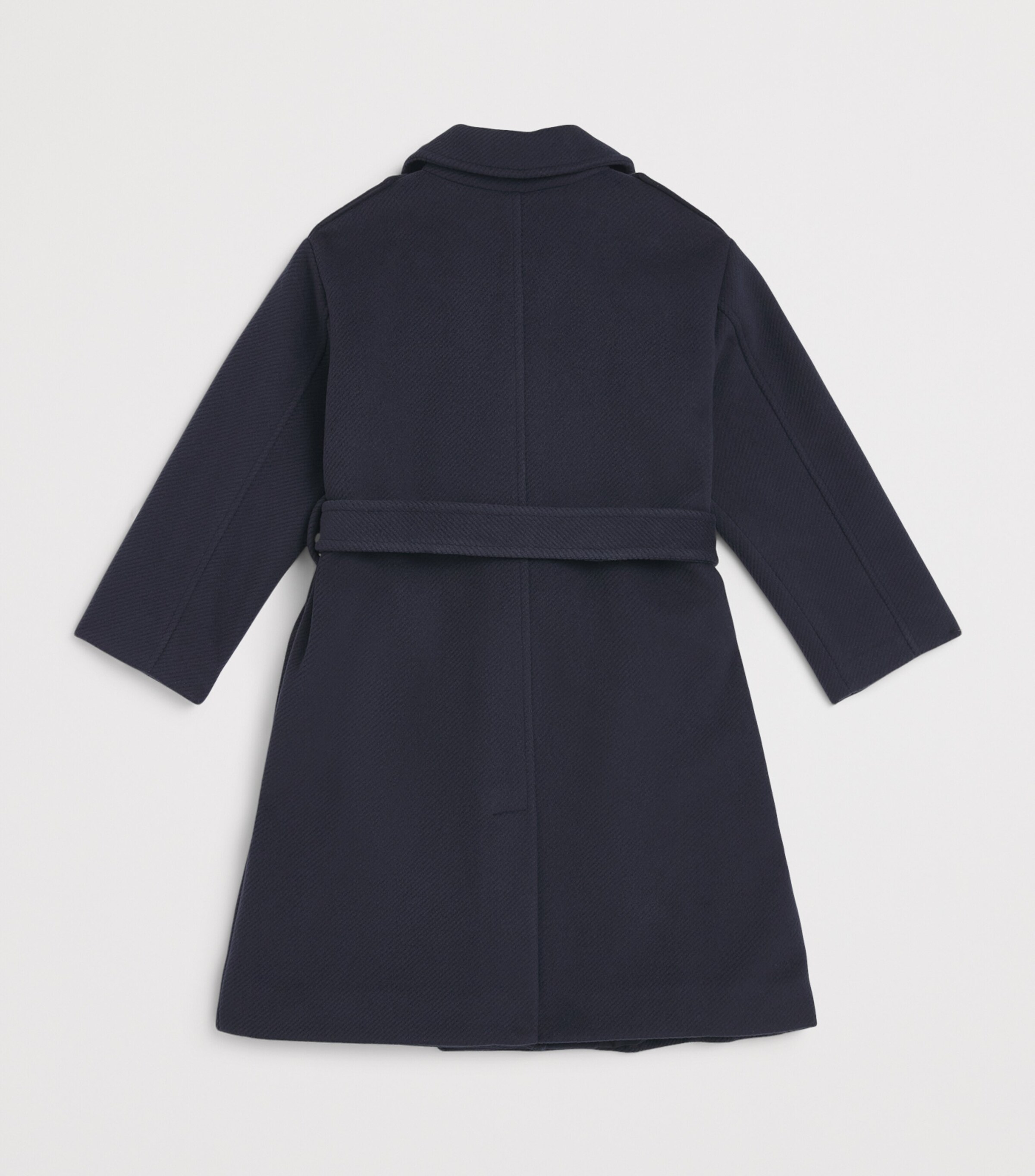 Emporio Armani Kids Belted Peacoat (6-14 Years) Iconico Blu Nvy Image 2