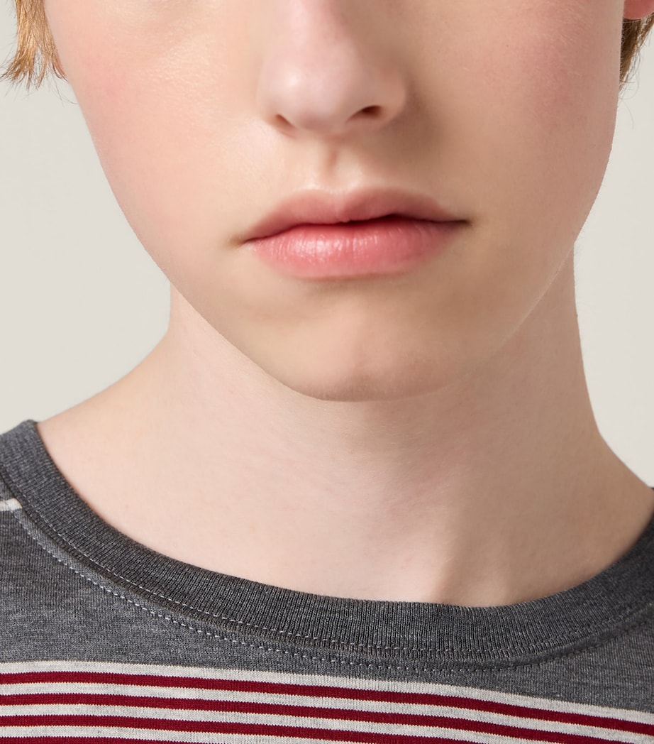 Cotton Striped T-Shirt F0R3S Image 5