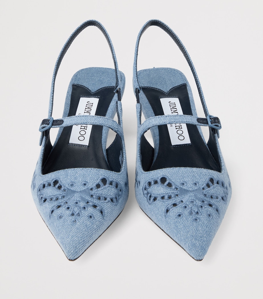 Didi 45 Denim Slingback Pumps BLUE HAZE Image 2
