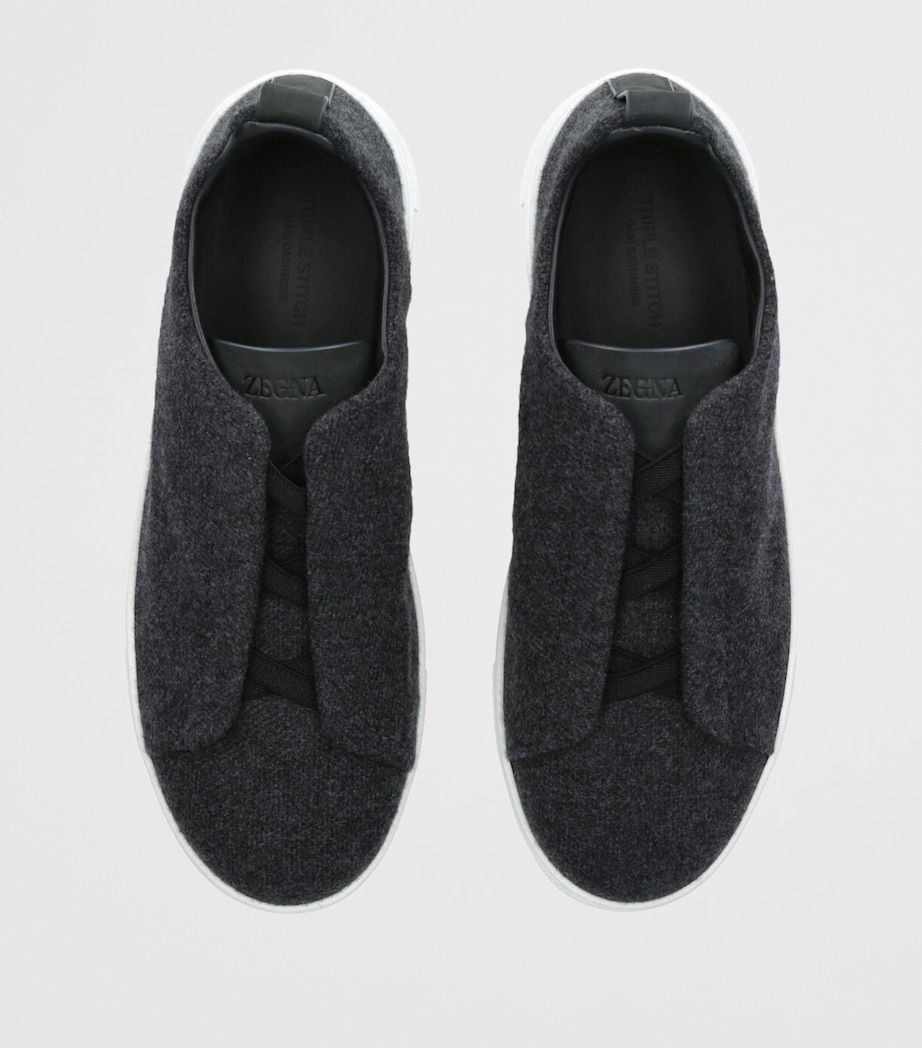 Oasi Cashmere Triple Stitch Sneakers GREY/DARK Image 4