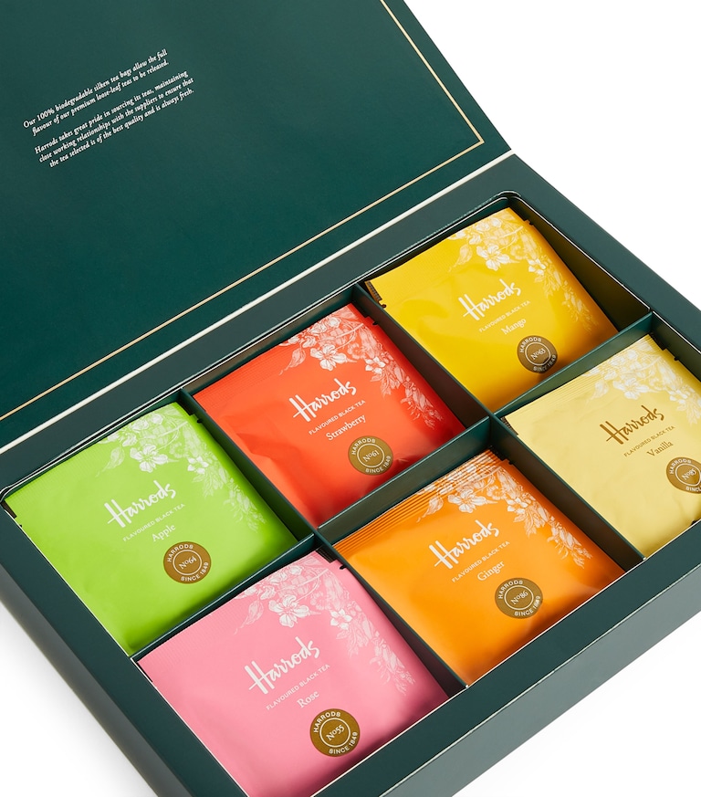 Harrods Flavoured Black Tea Selection (30 Tea Bags) | Harrods UK