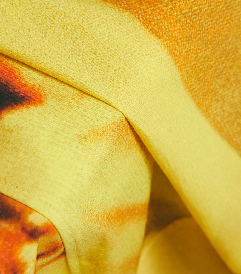 Stretch-Cotton Bee Midi Dress 701 YELLOW BEE Image 5