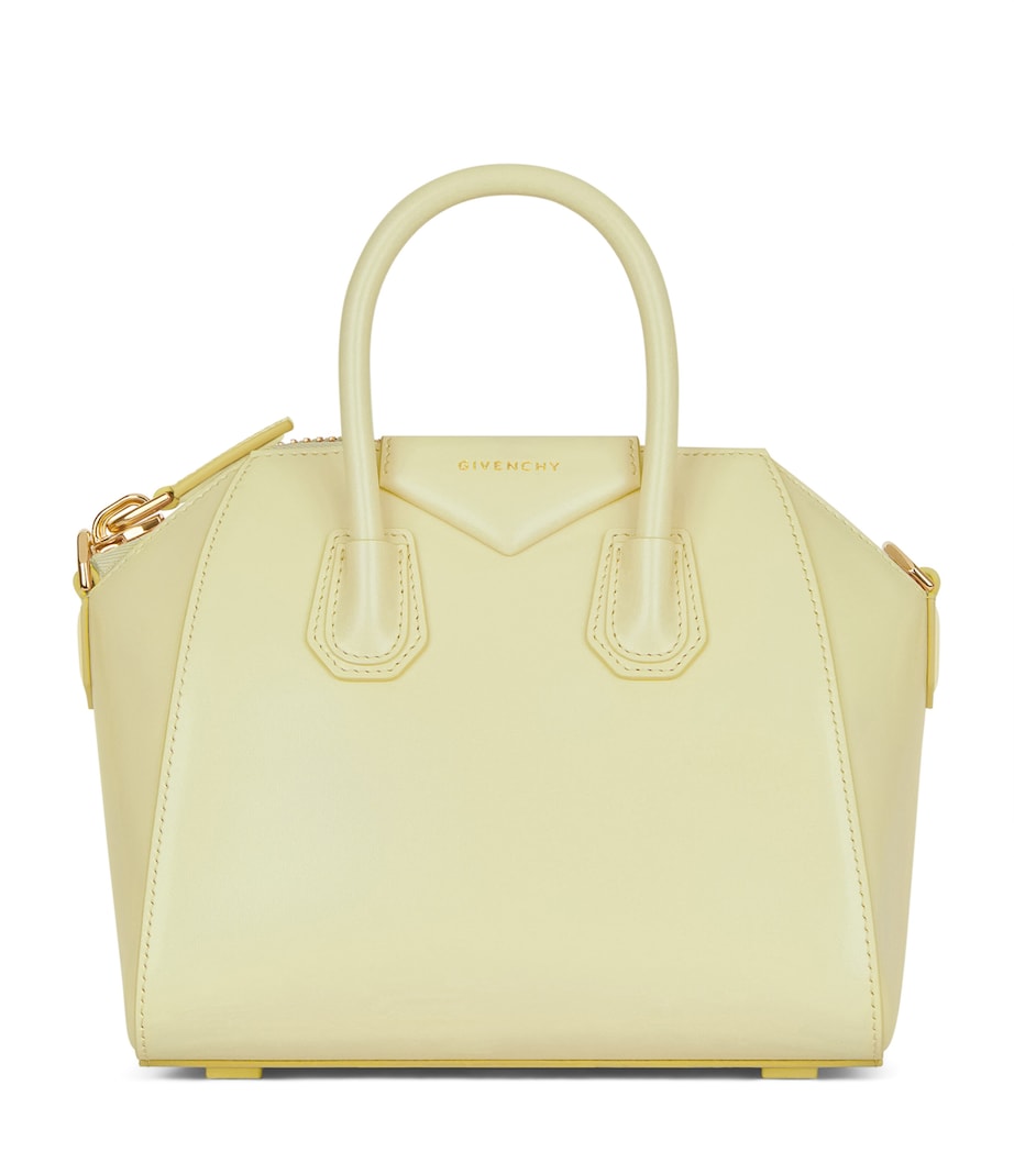 Mini Leather Antigona Top-Handle Bag BUTTER Image 1