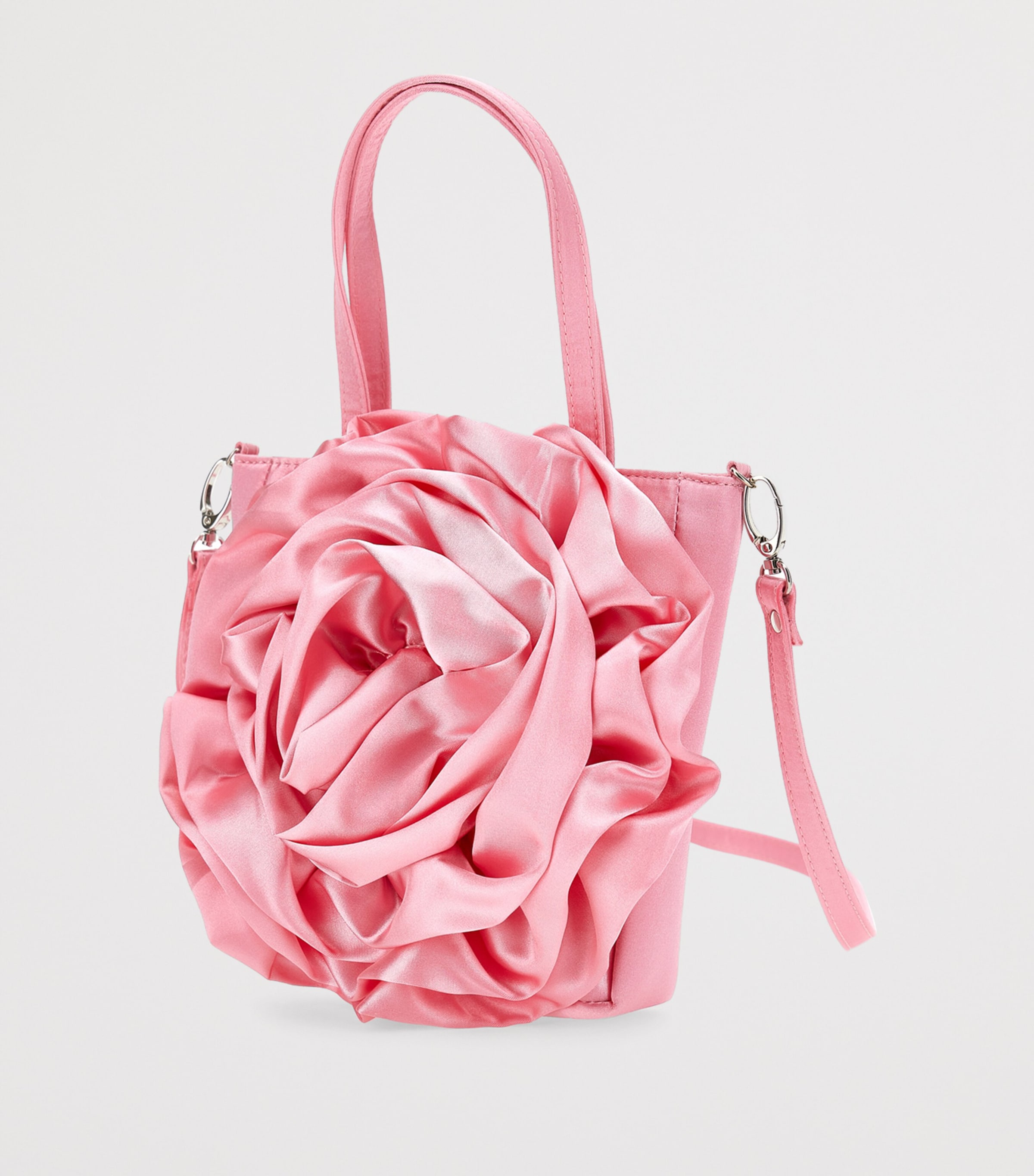 Floral Top-Handle Bag ROSA PEACH Image 3