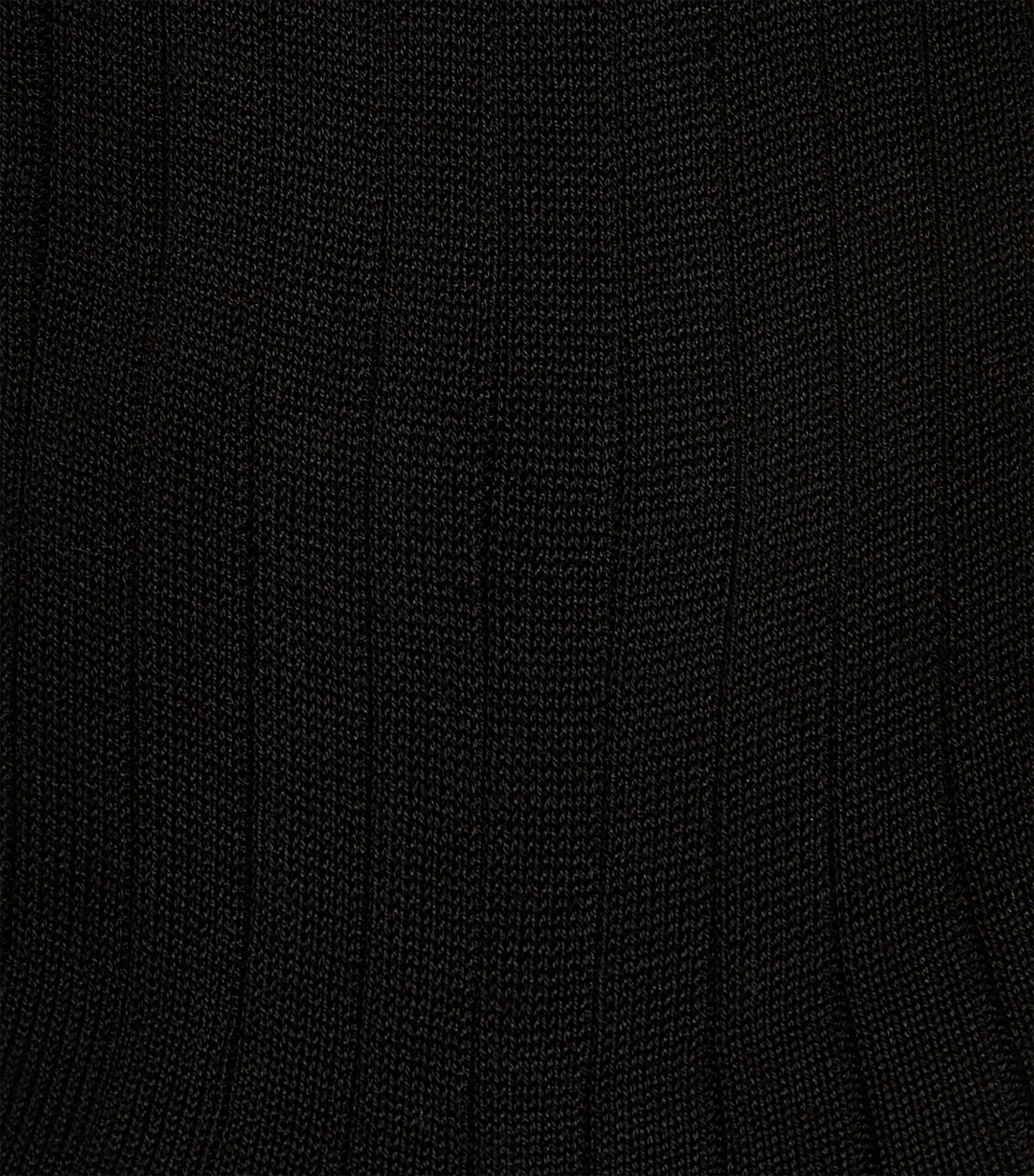Falke Mens Milano Knee-High Socks Black Image 2