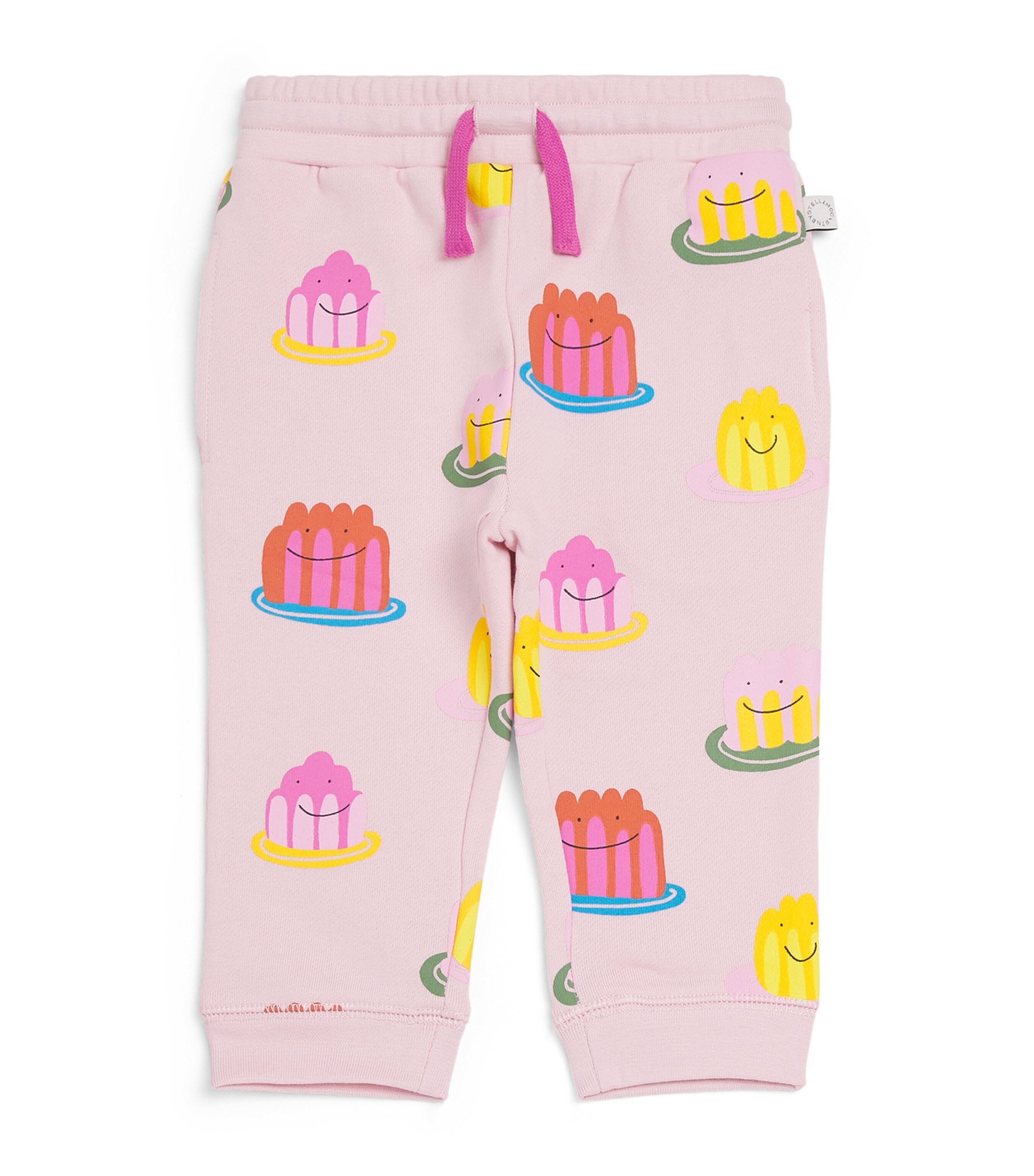 Stella Mccartney Jelly Print Jersey Sweatpants In Pink