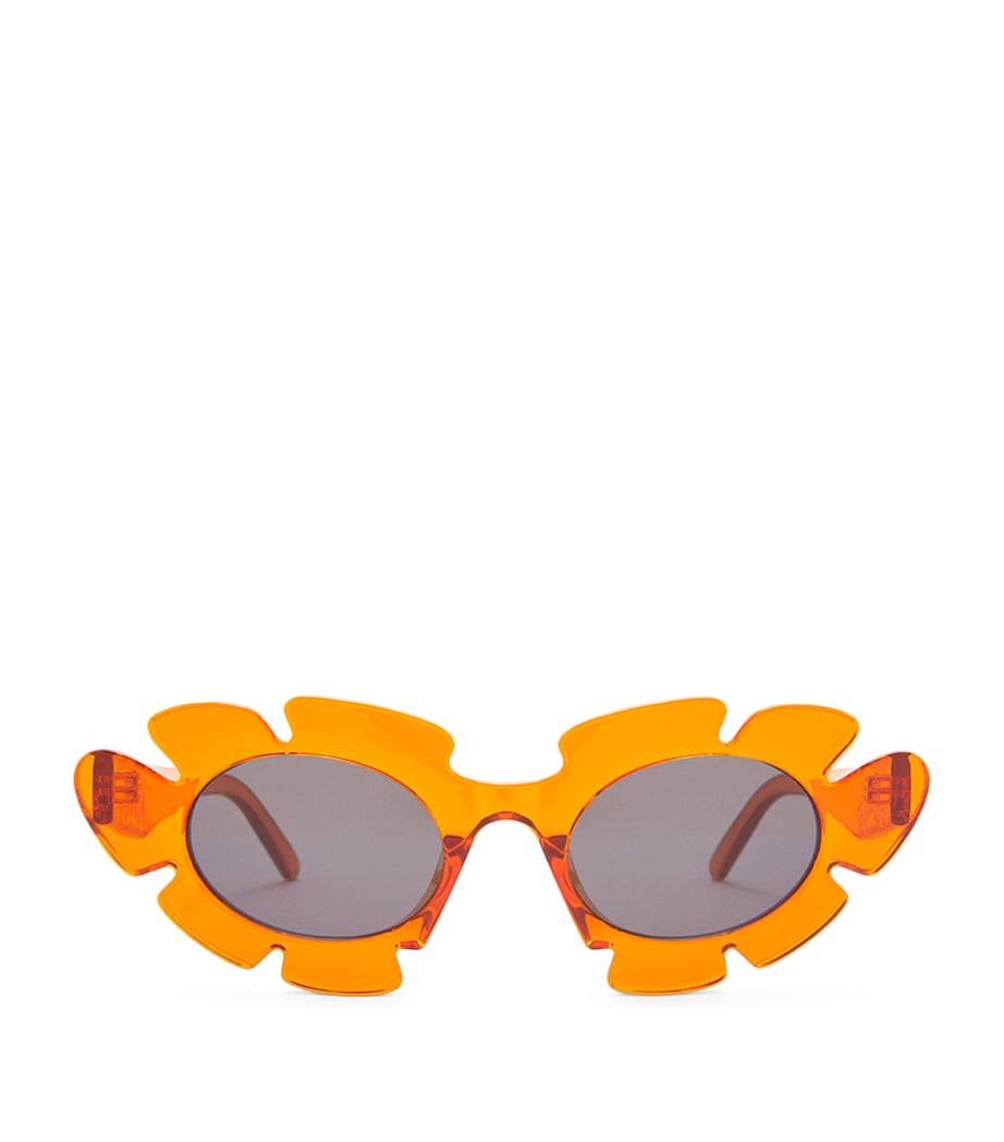 x Paula's Ibiza Flower Sunglasses TRANSPARENT ORANGE Image 1
