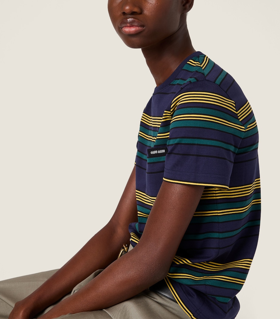 Cotton Striped T-Shirt F0V9D Image 5