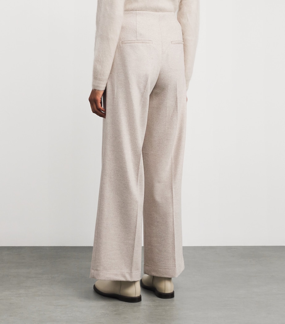 Wool Laine Uni Trousers 1145 ALABASTER Image 4