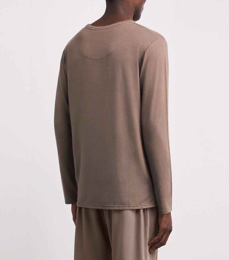 Long-Sleeve Lounge T-Shirt UMBD UMBER/ DESERT Image 4
