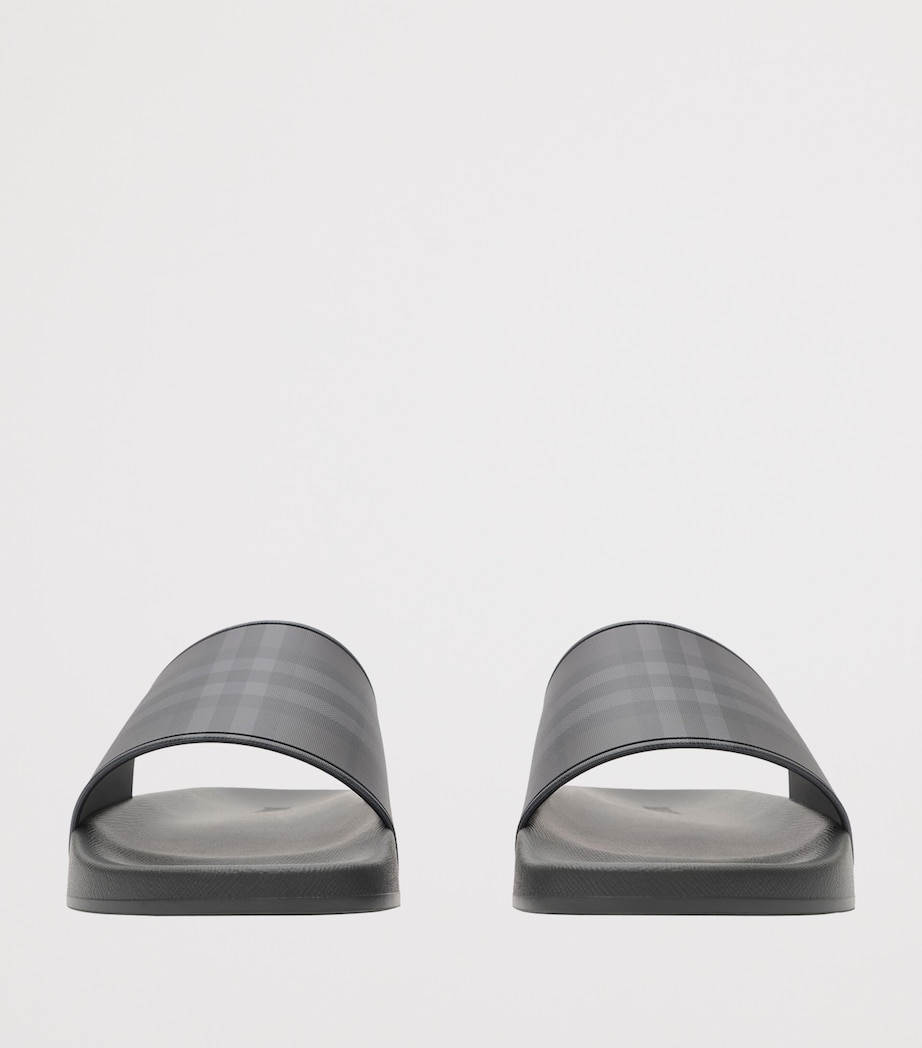 Burberry Check Slides Iron Grey Ip Check Image 2