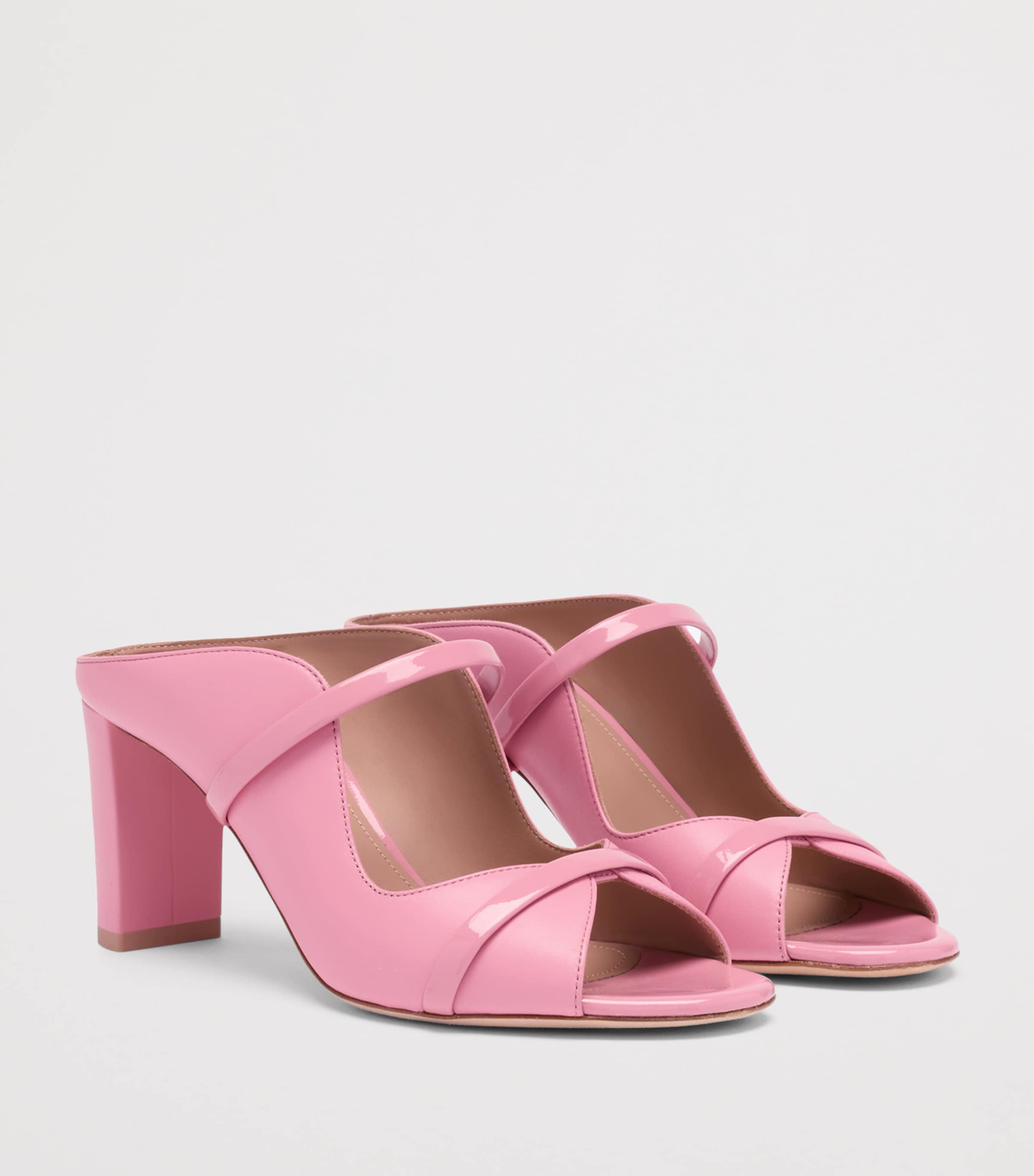 Malone Souliers Leather Norah Heeled Sandals 70 Camellia Image 3