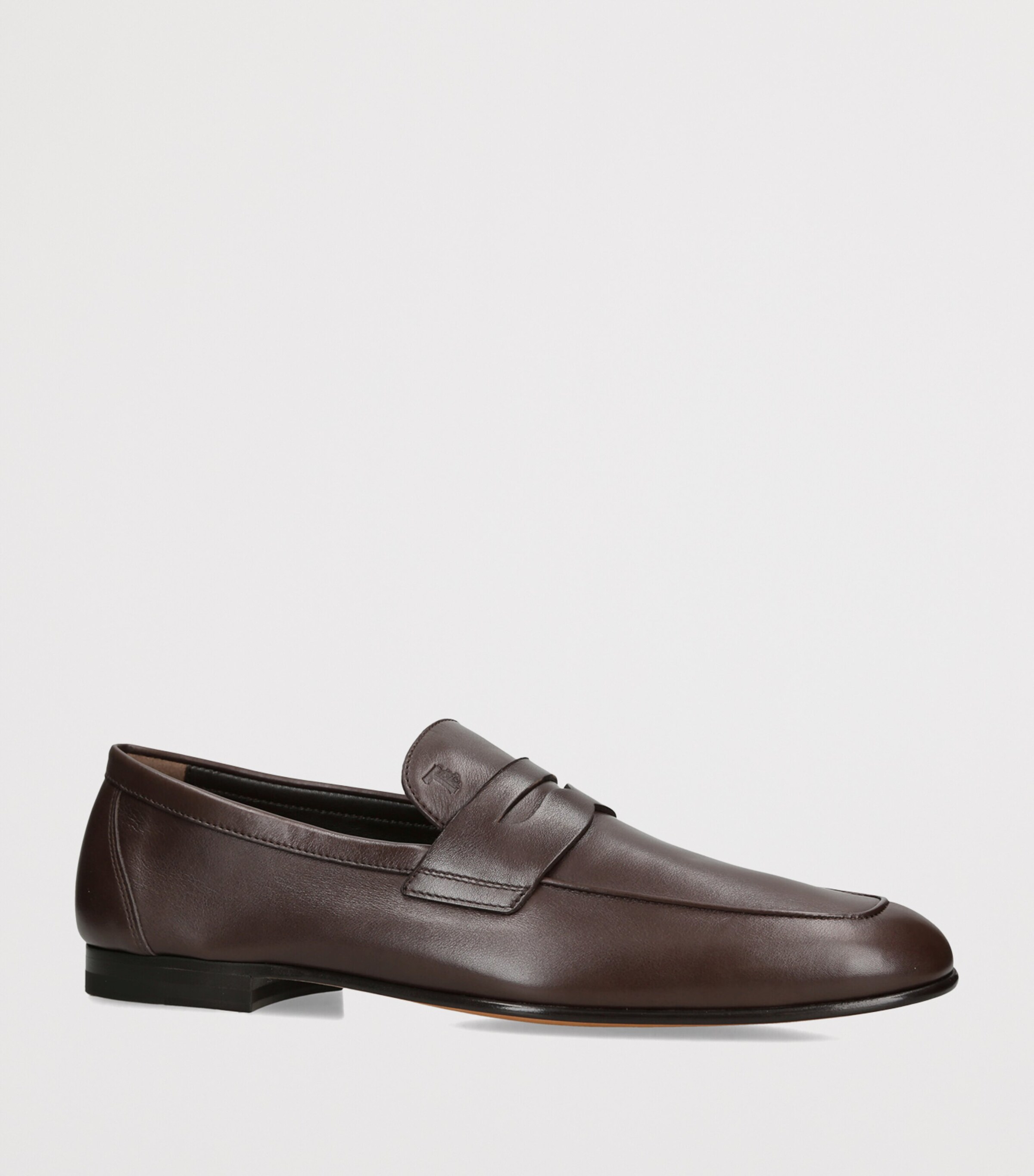 Tod's Leather Mocassino Loafers Dark Brown Image 2