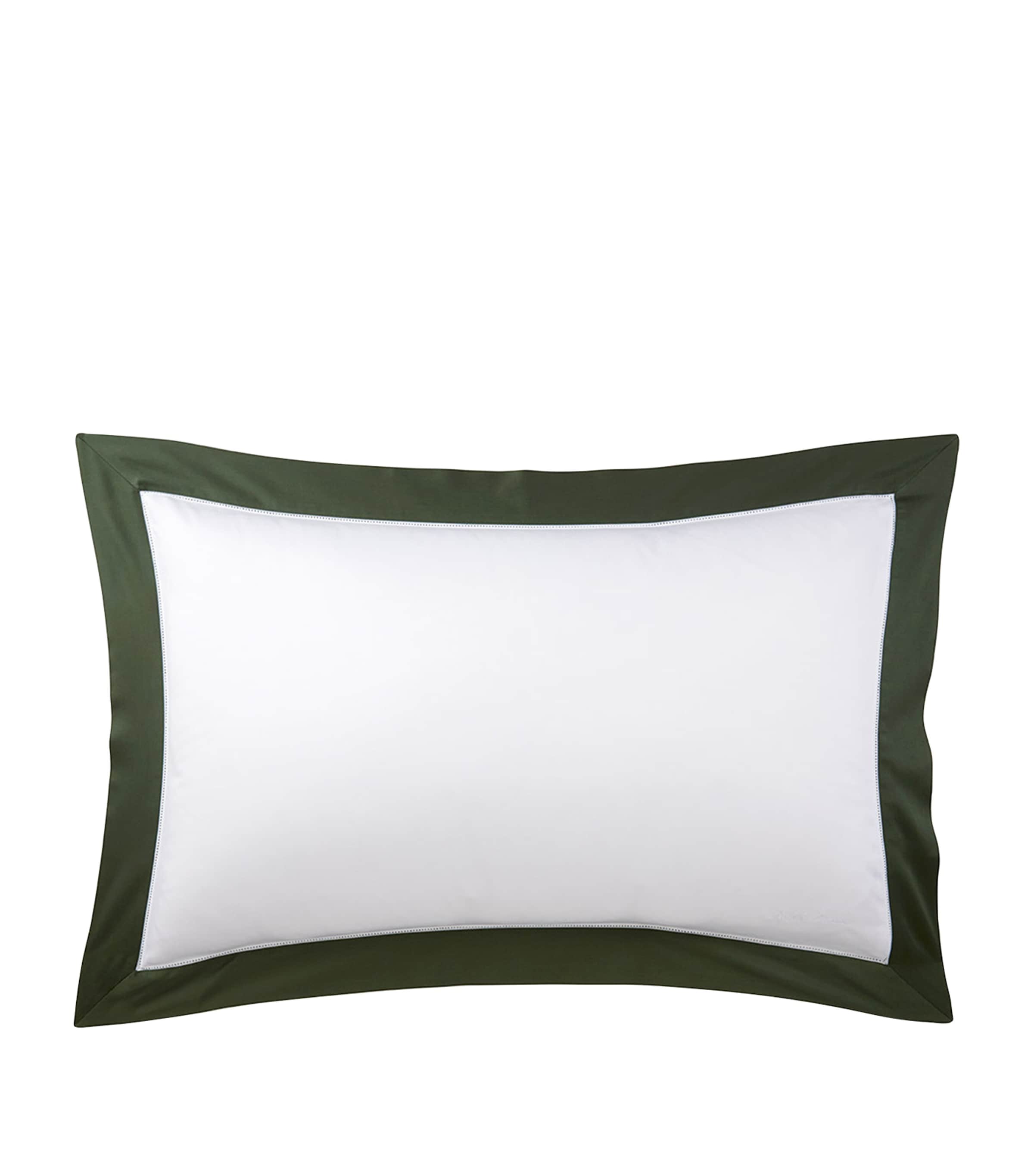 Ralph Lauren Cotton Langdon Oxford Pillowcase In Green