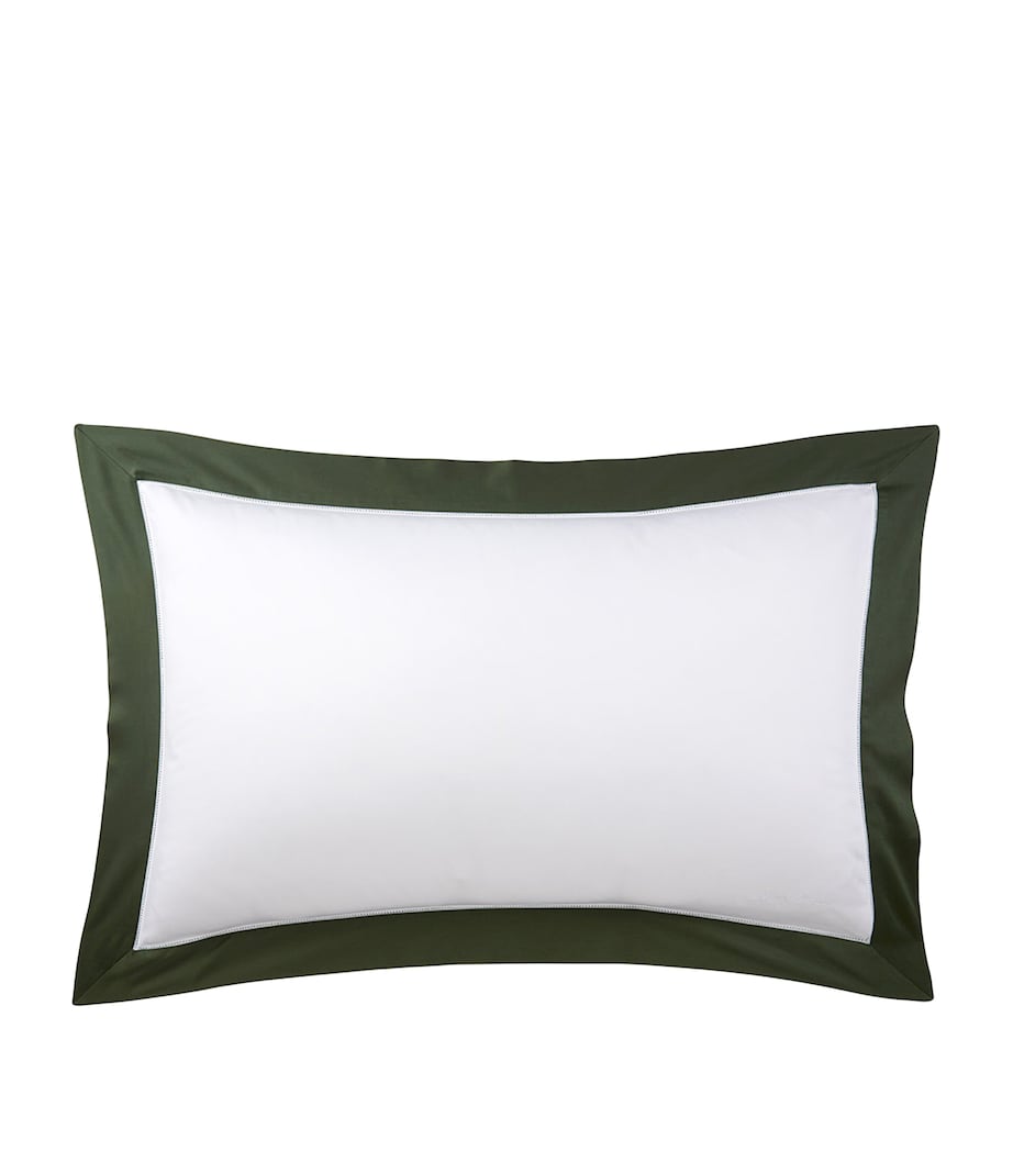 Cotton Langdon Standard Oxford Pillowcase (50cm x 75cm) DKGREEN Image 1
