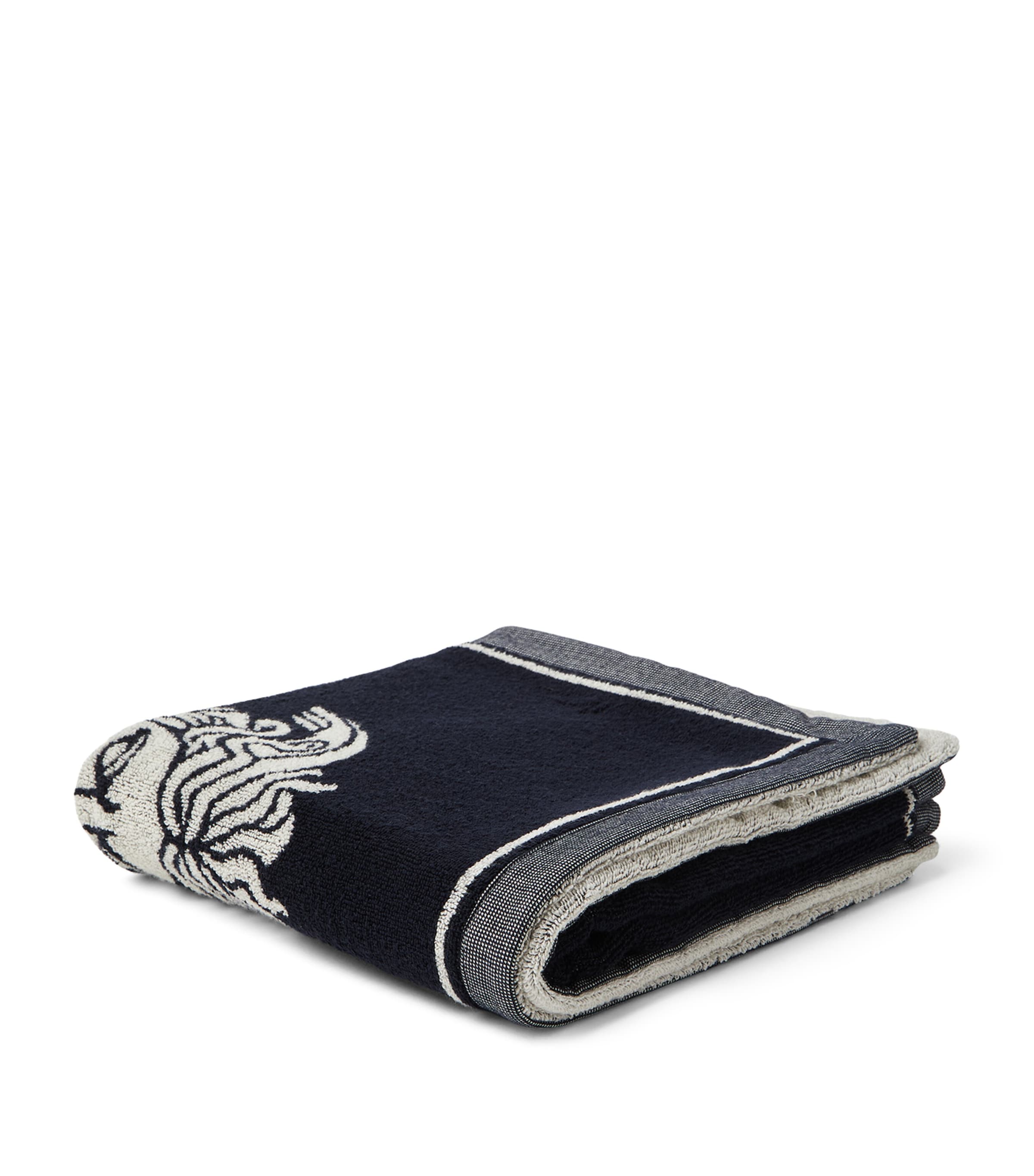 Versace Medusa Towel Blue/white Image 2