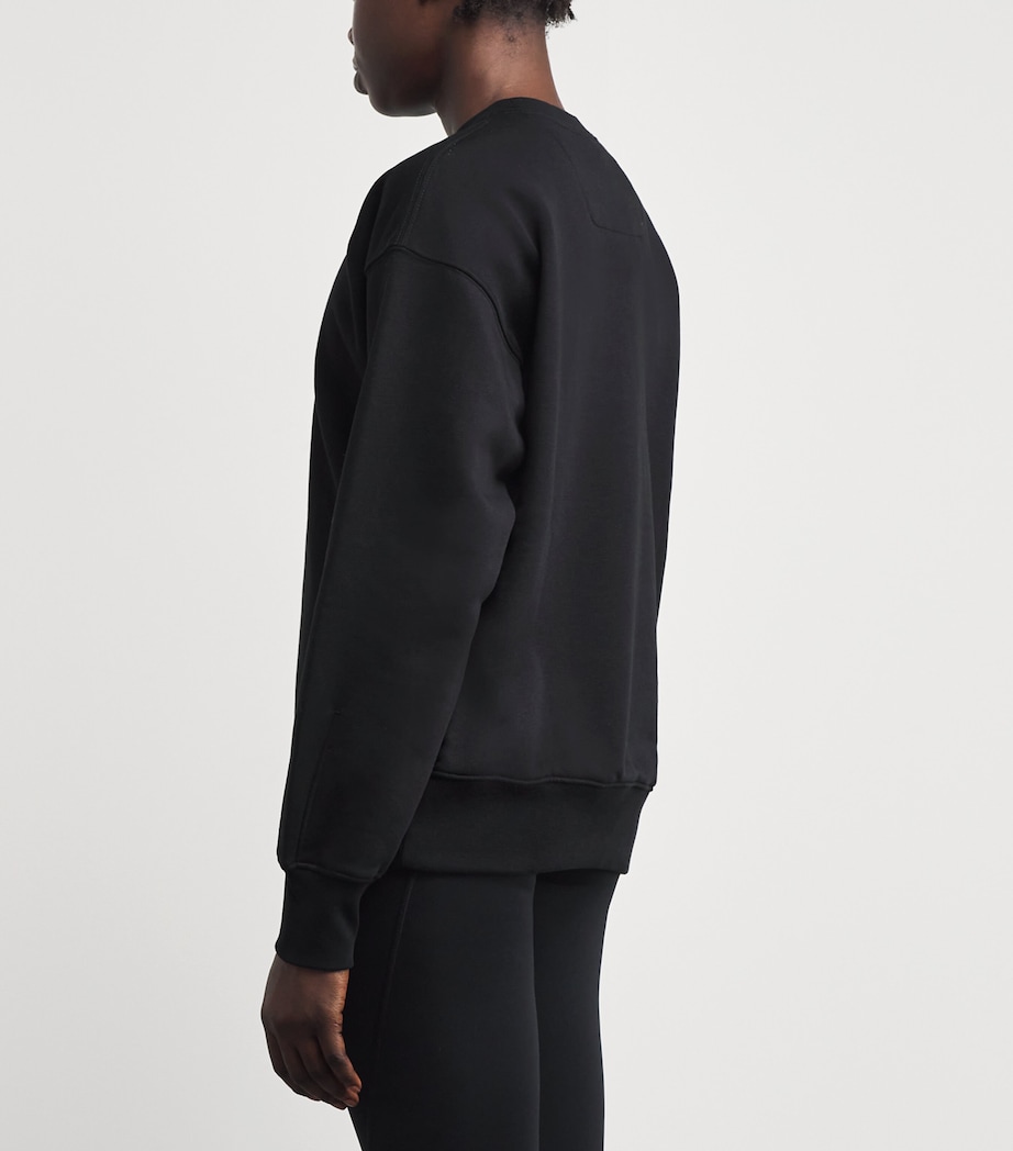 Cotton-Blend Club Crew Sweatshirt BLACK Image 4