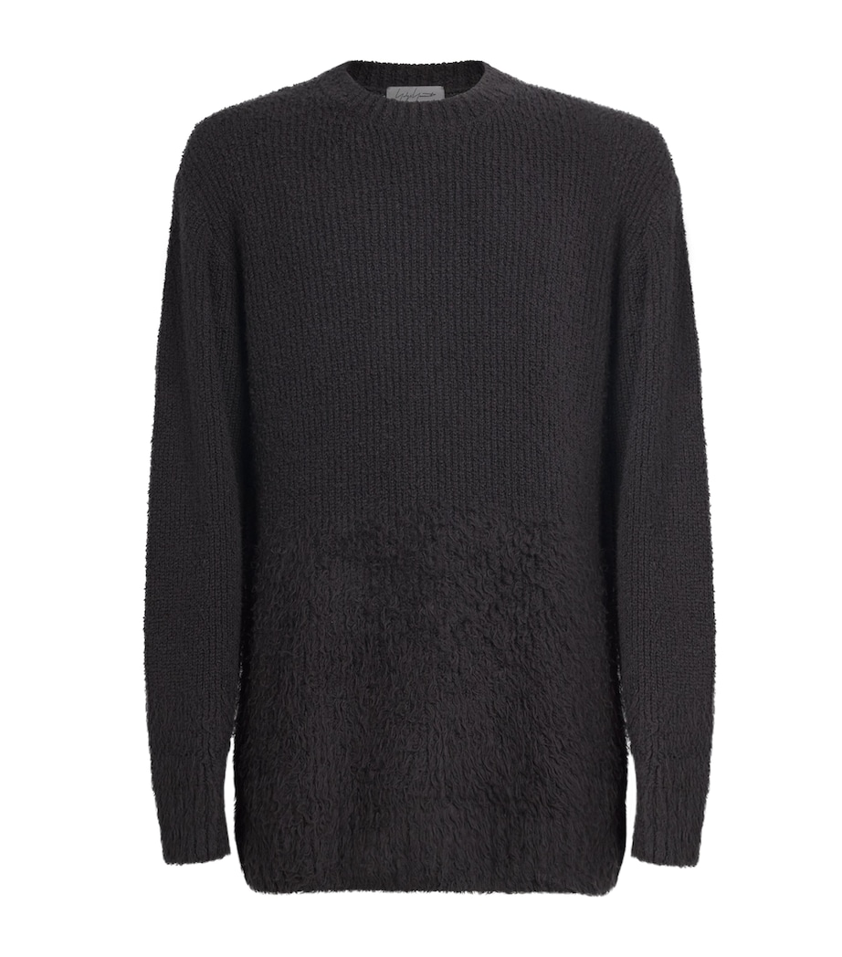 Wool Distressed Graduation Sweater CHARCOAL Image 1