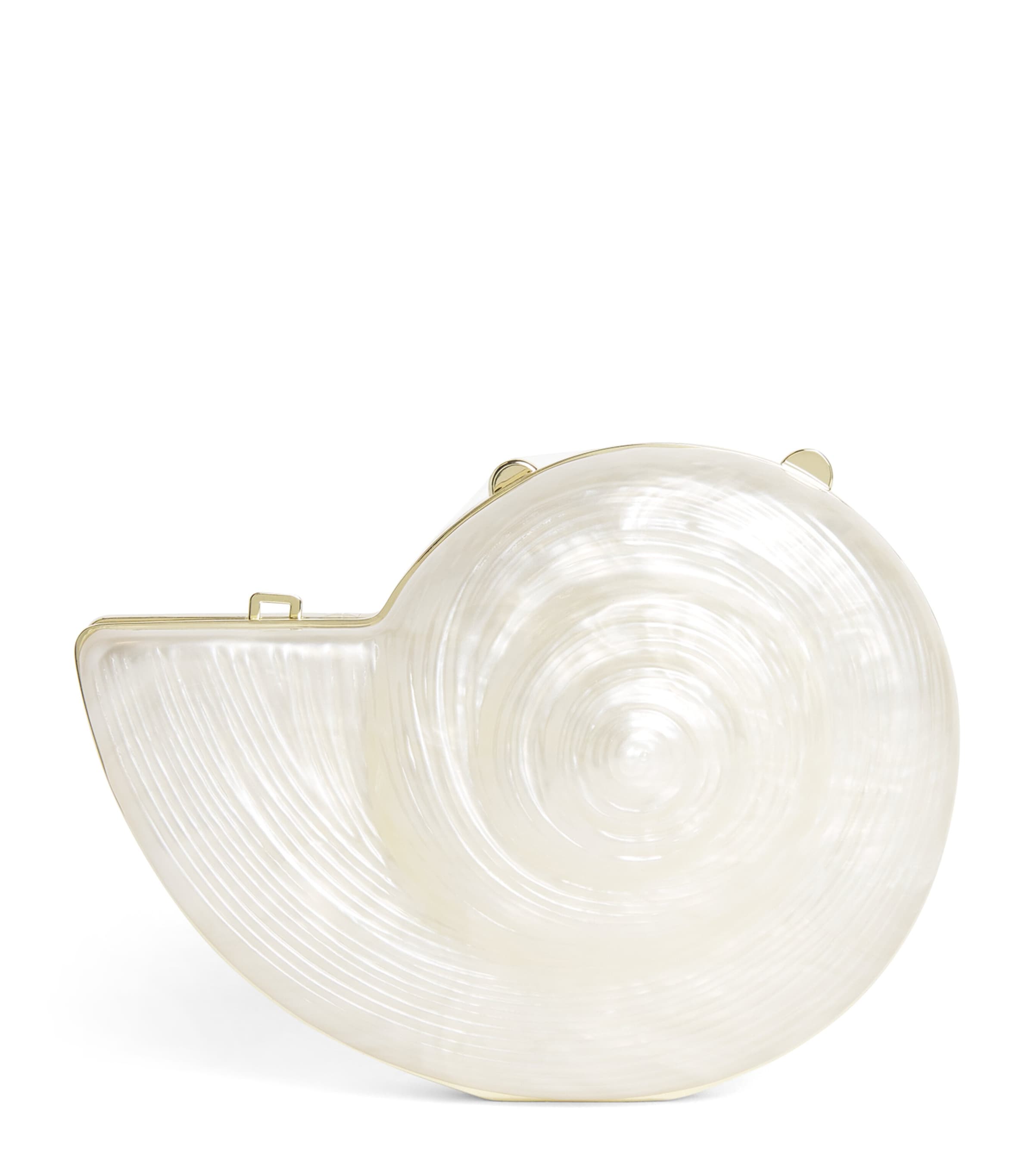 Simkhai Shell Marion Clutch Bag Pearl Image 1