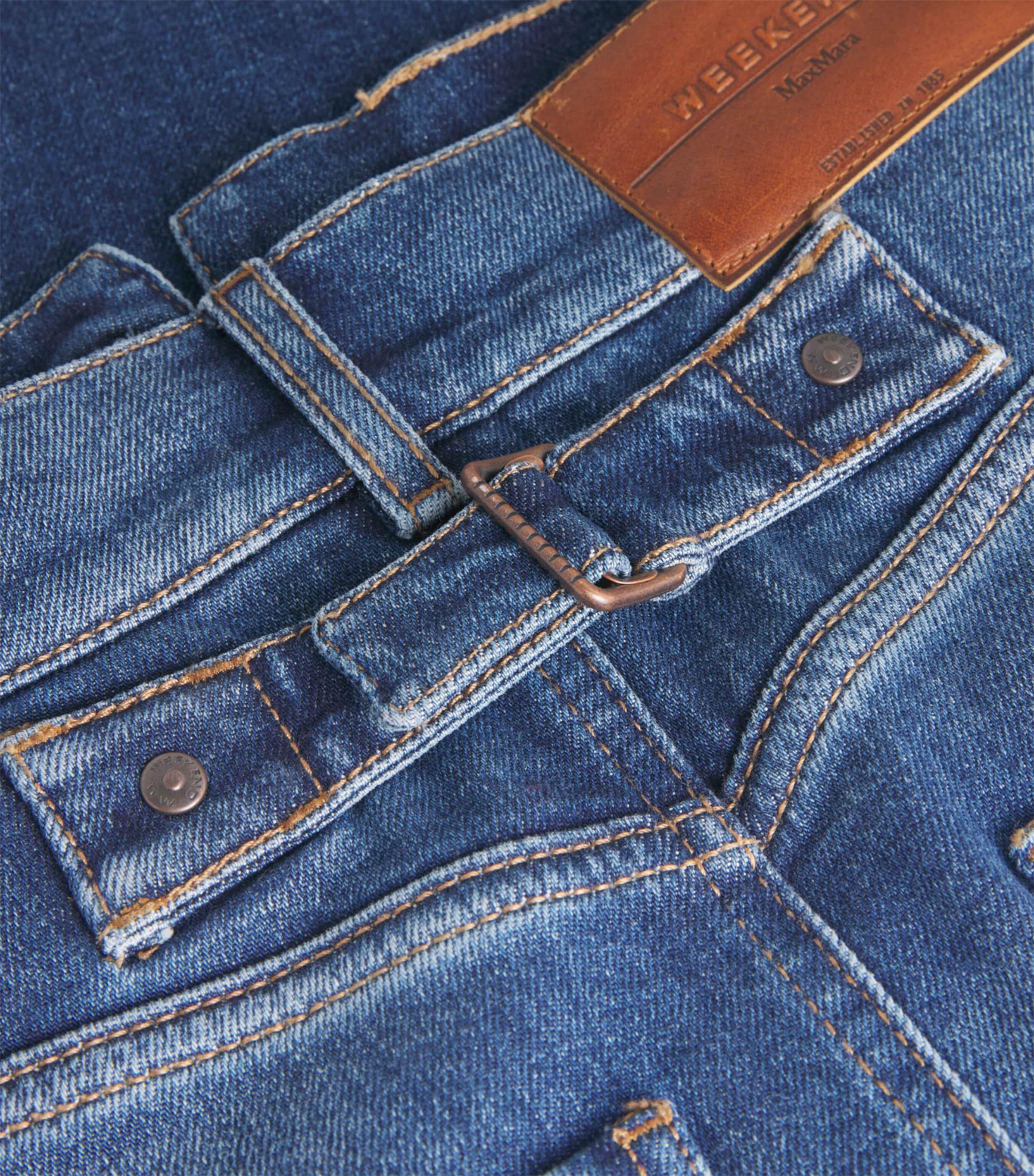 Denim Maxi Skirt NAVY Image 5