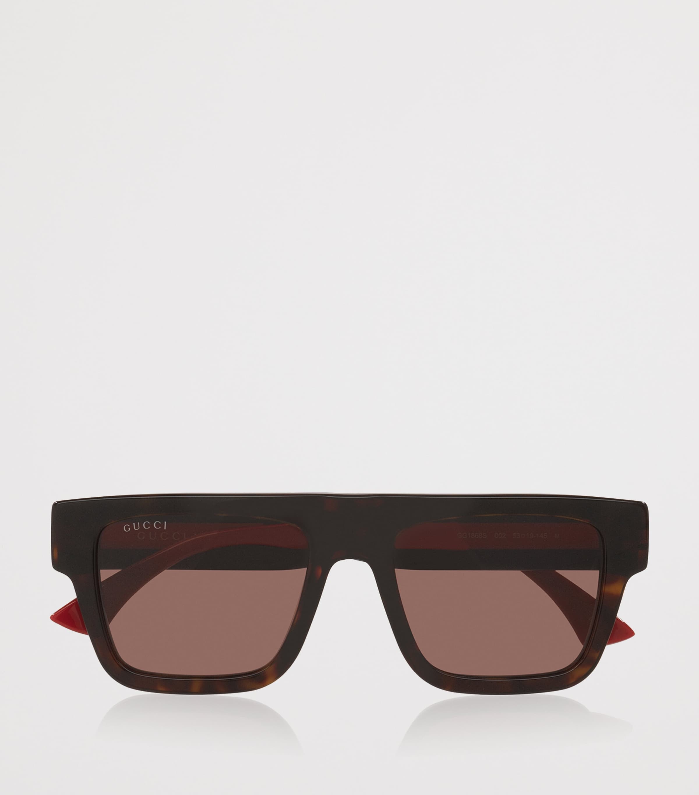 Gucci Acetate Rectangle Sunglasses Image 5