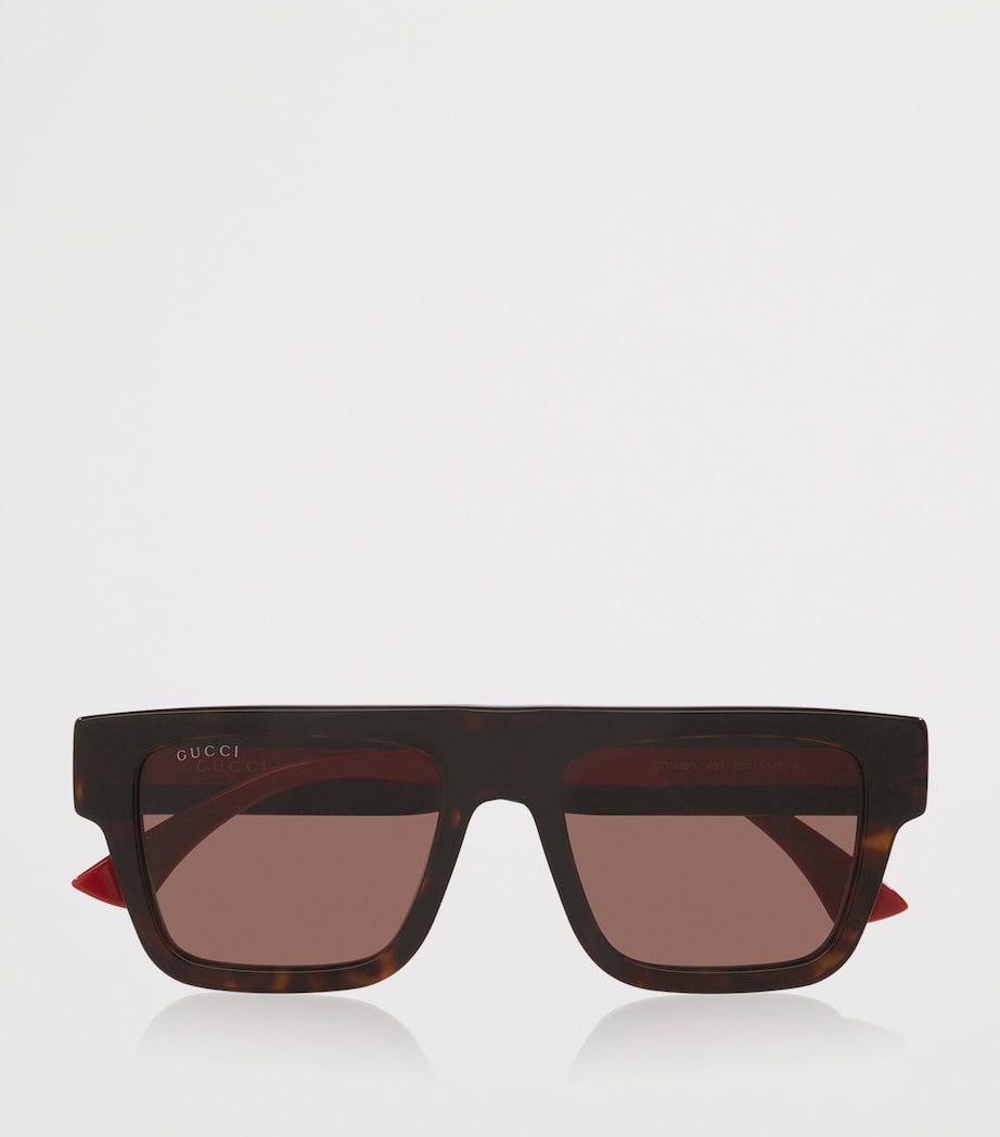Gucci Acetate Rectangle Sunglasses Image 5