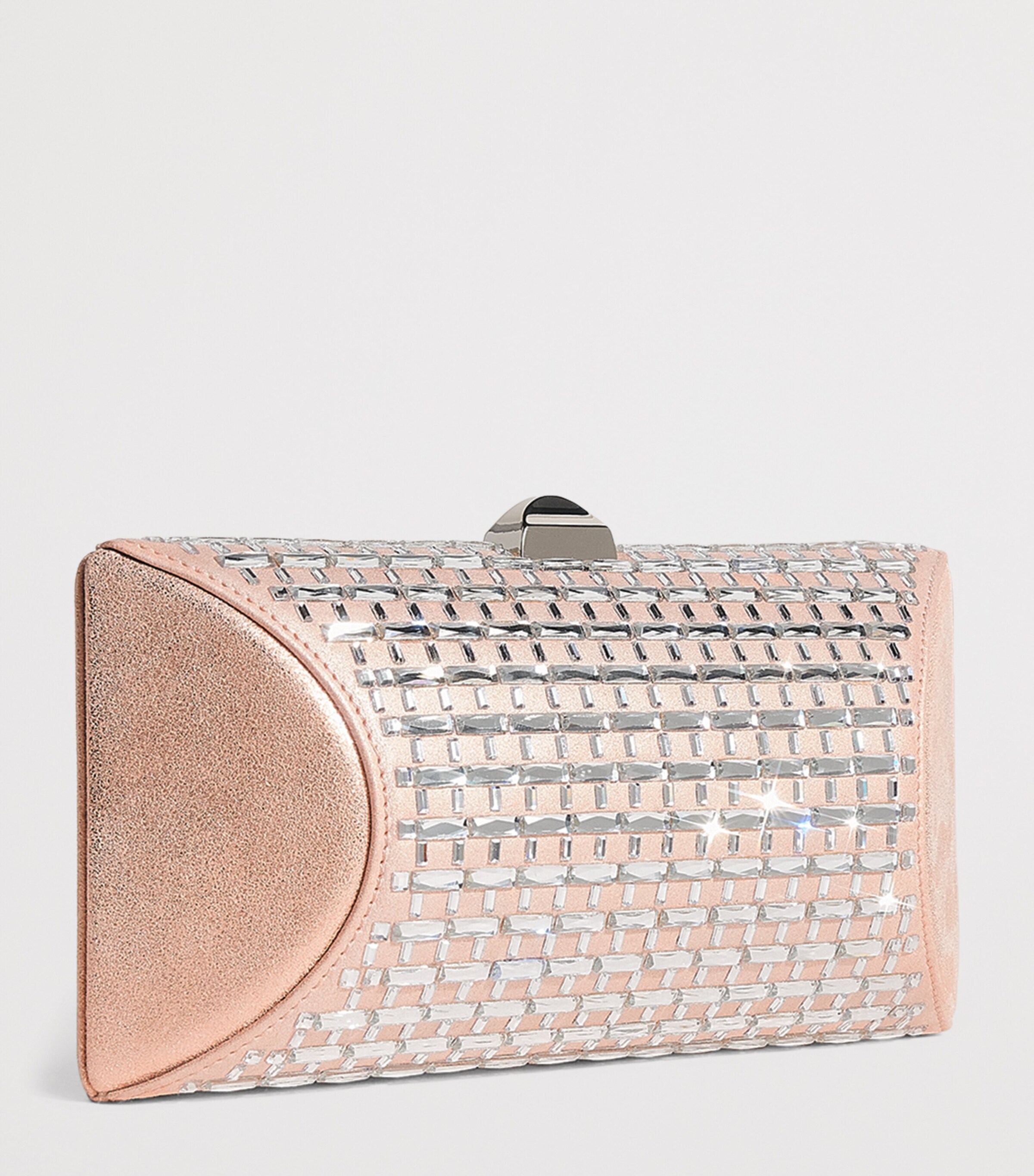 Satin Embellished Tube Plus Clutch Bag 0099 BLUSH Image 3