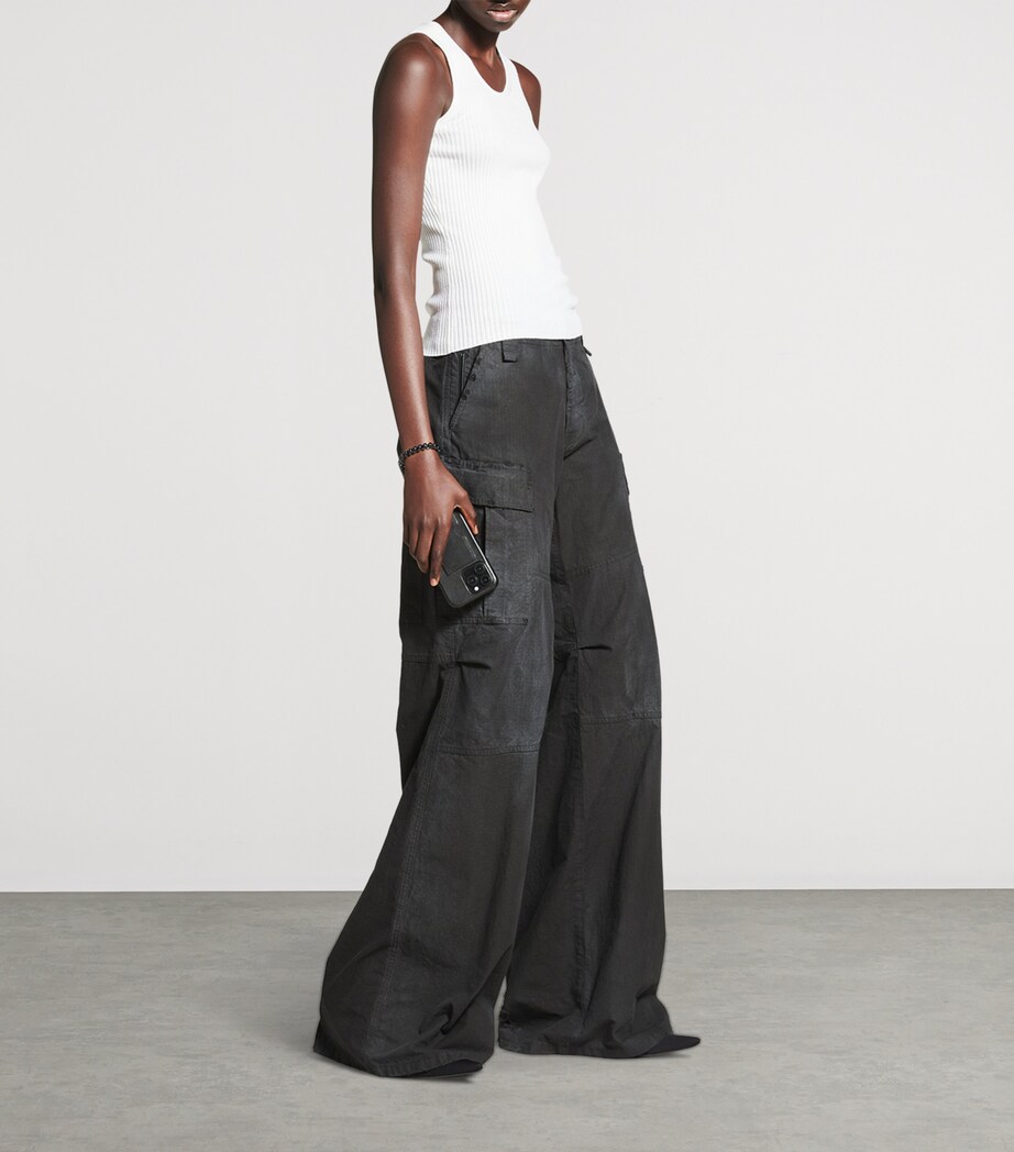 Balenciaga Womens Wool-Blend Tank Top Image 3