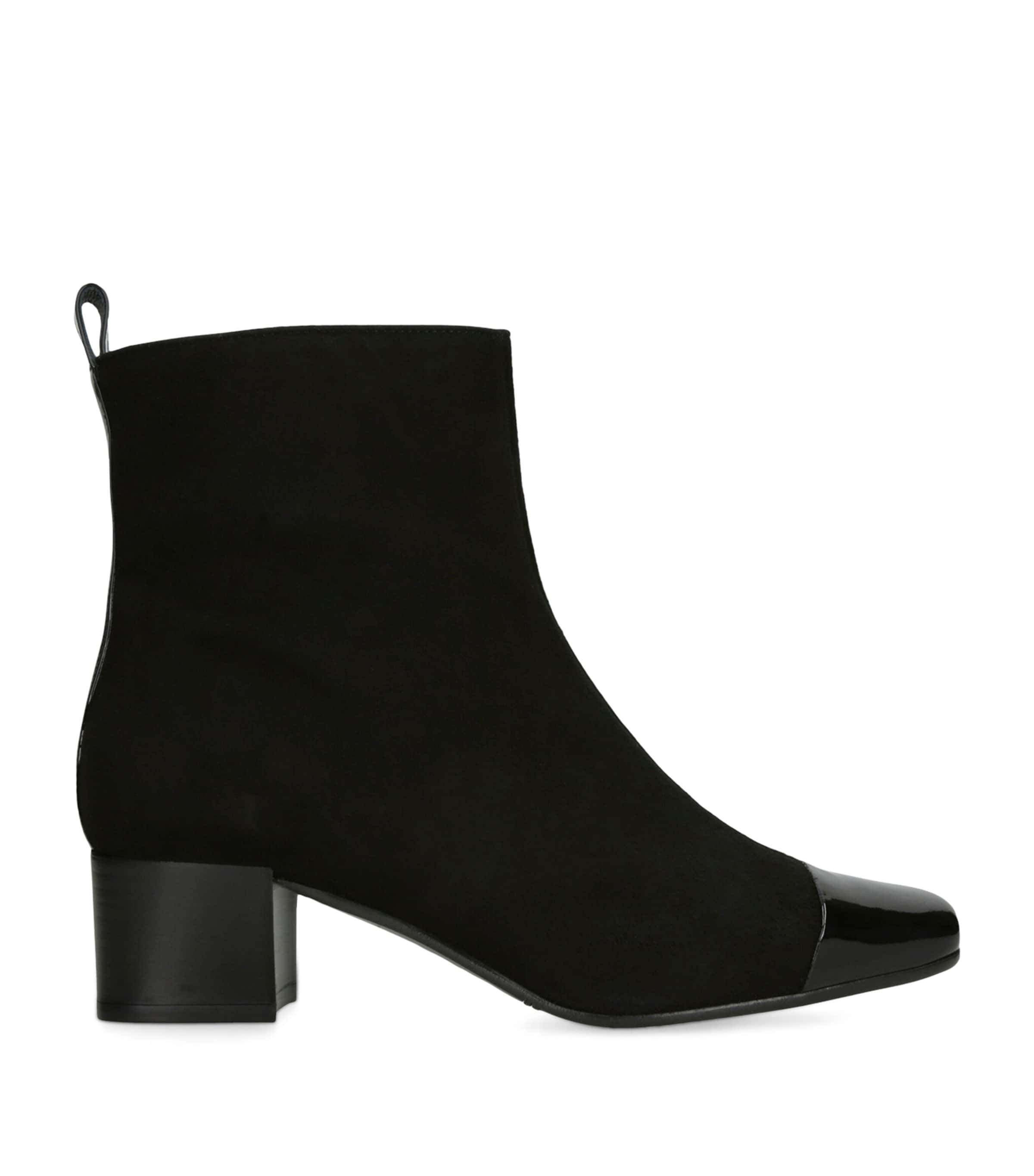 Carel Black Leather Estime Ankle Boots 40 Harrods SG