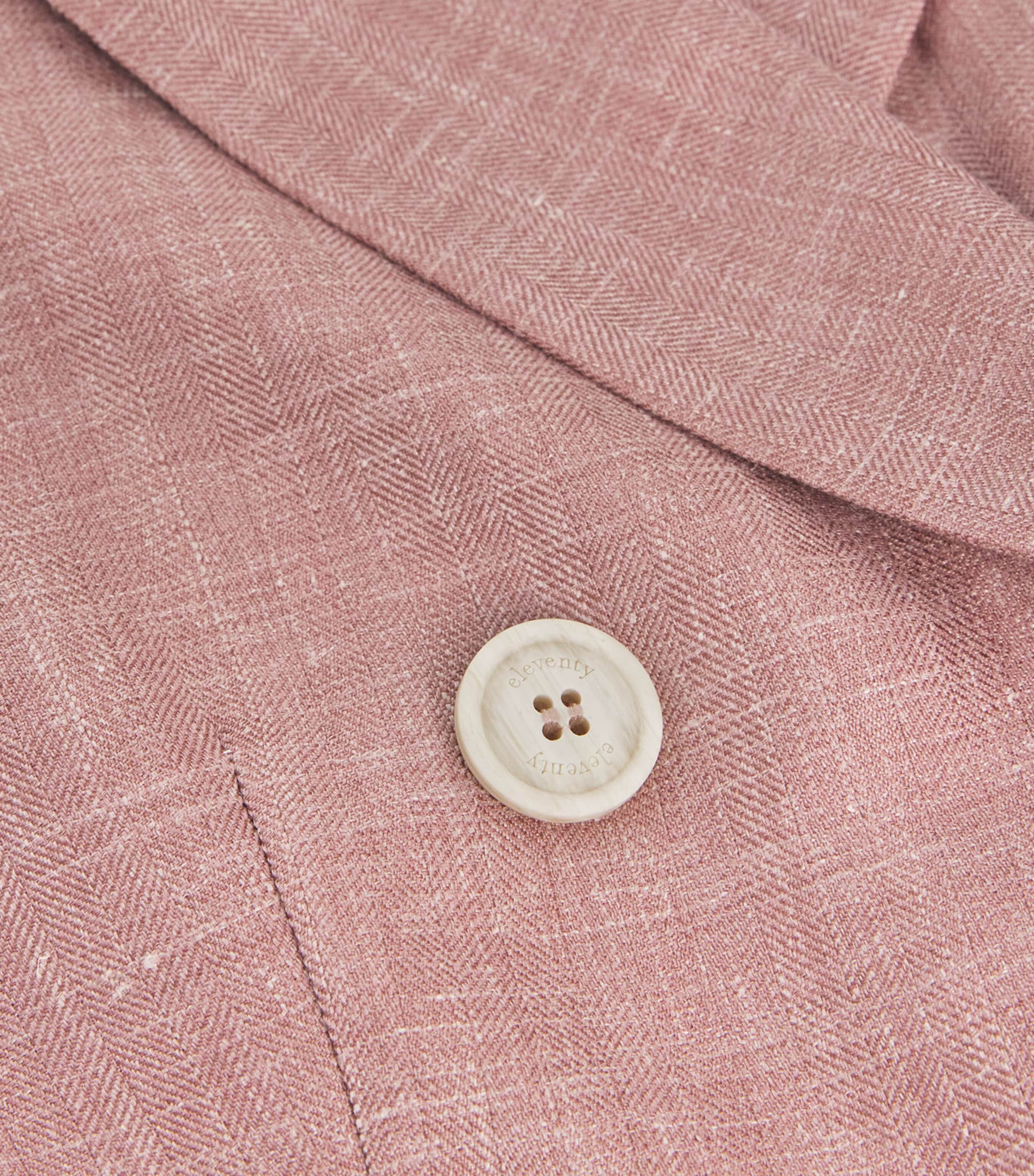 Eleventy Womens Wool-Silk-Linen Double-Breasted Blazer Antico Image 5