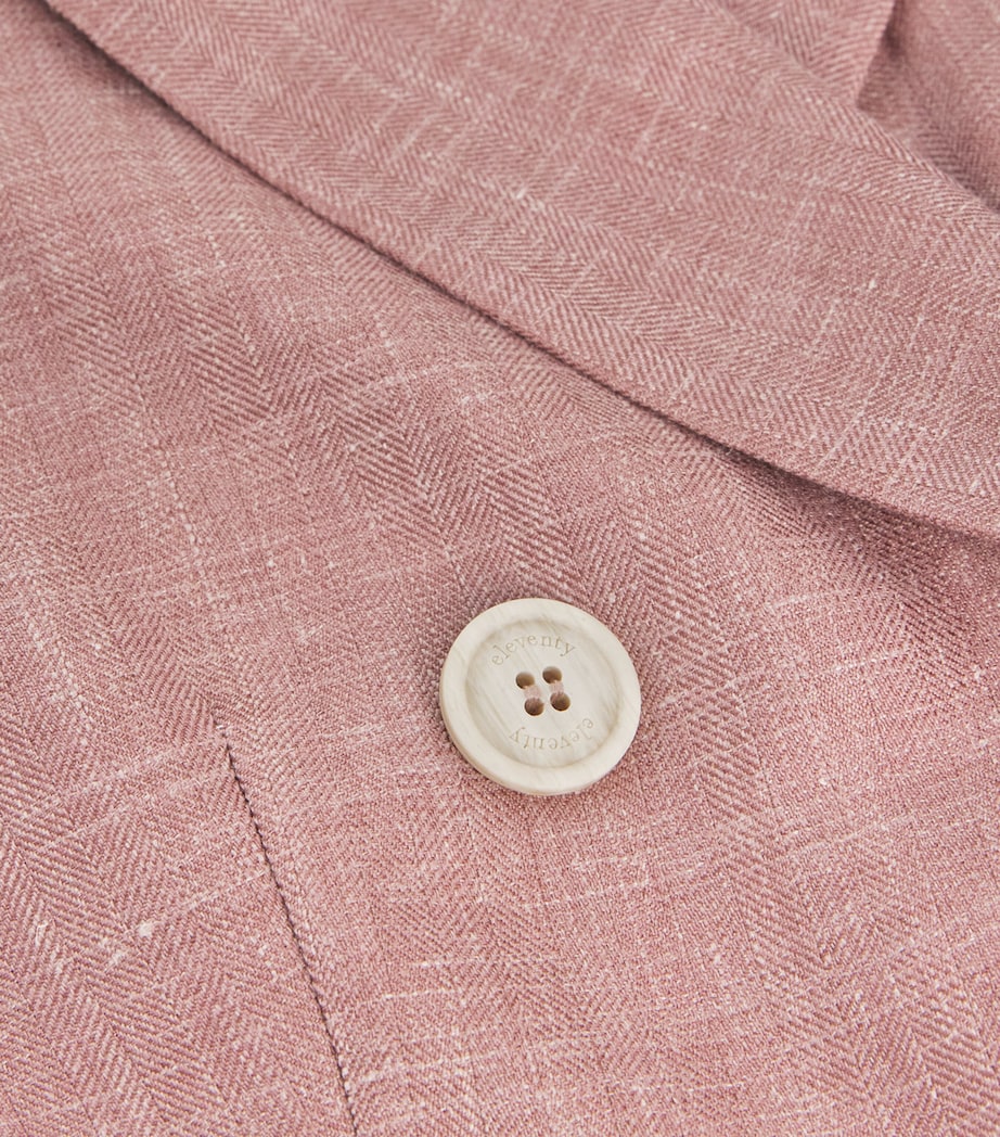 Wool-Silk-Linen Double-Breasted Blazer ANTICO Image 5