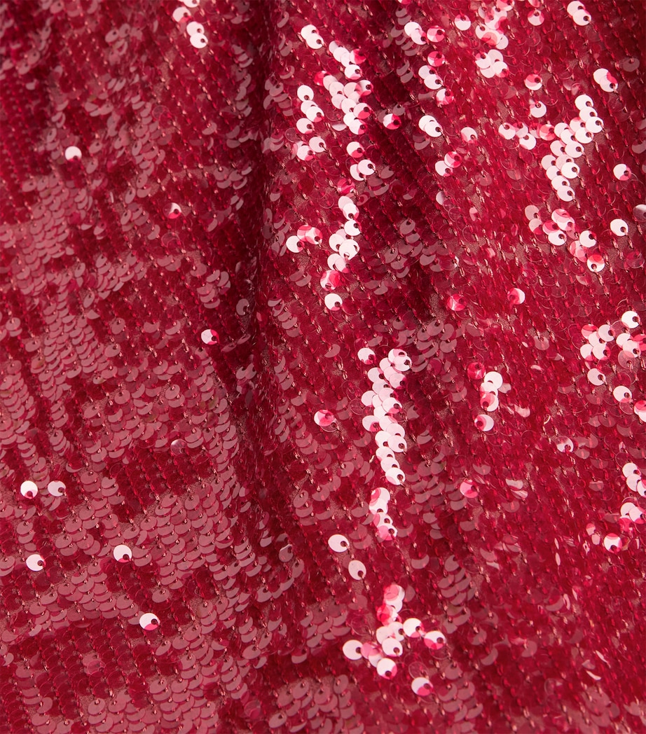 Oversized Sequin Cape T-Shirt 678 DARK ROSE Image 5