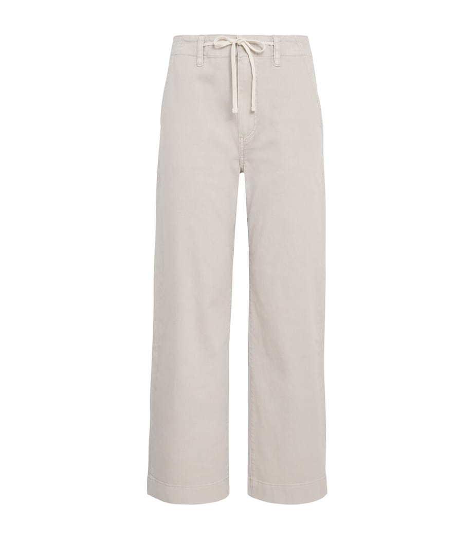PAIGE Womens Arellia High-Rise Barrel-Leg Jeans Vintage Pumice Stone Image 1
