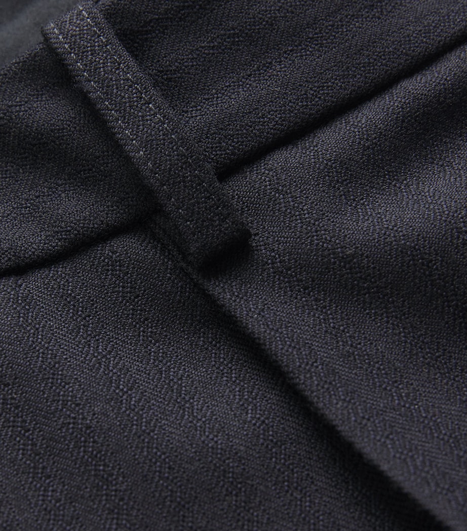 x Aaron Levine Wool Selby Trousers DARKEST NAVY Image 5