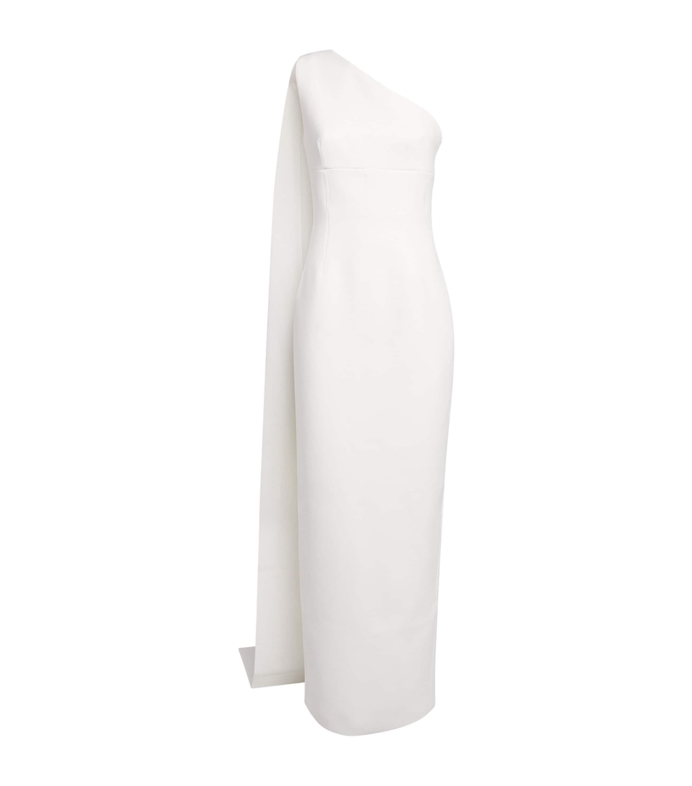 Rachel Gilbert One-shoulder Clara Gown In White
