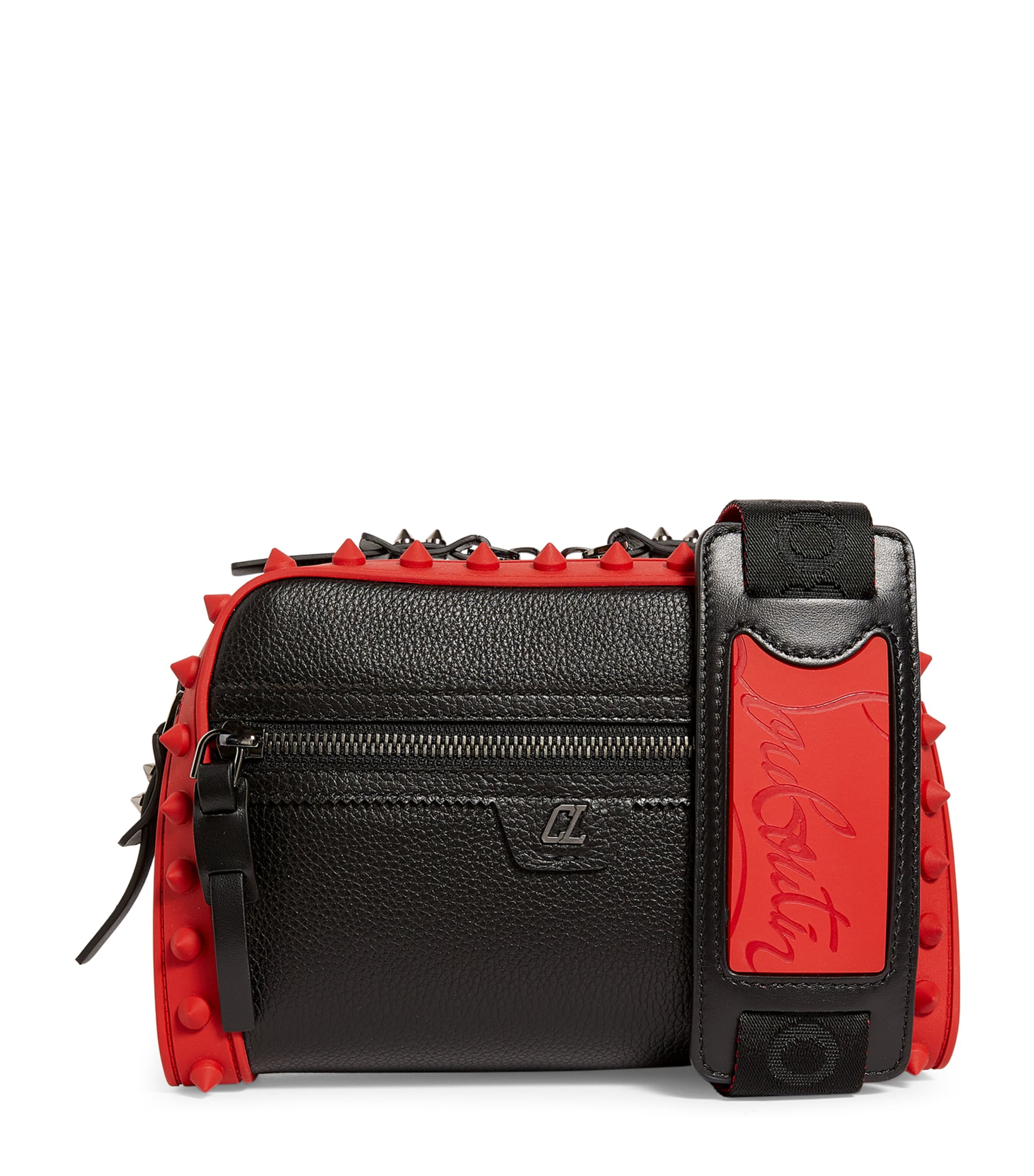 Christian Louboutin Loubitown Leather Cross-body Bag In Red