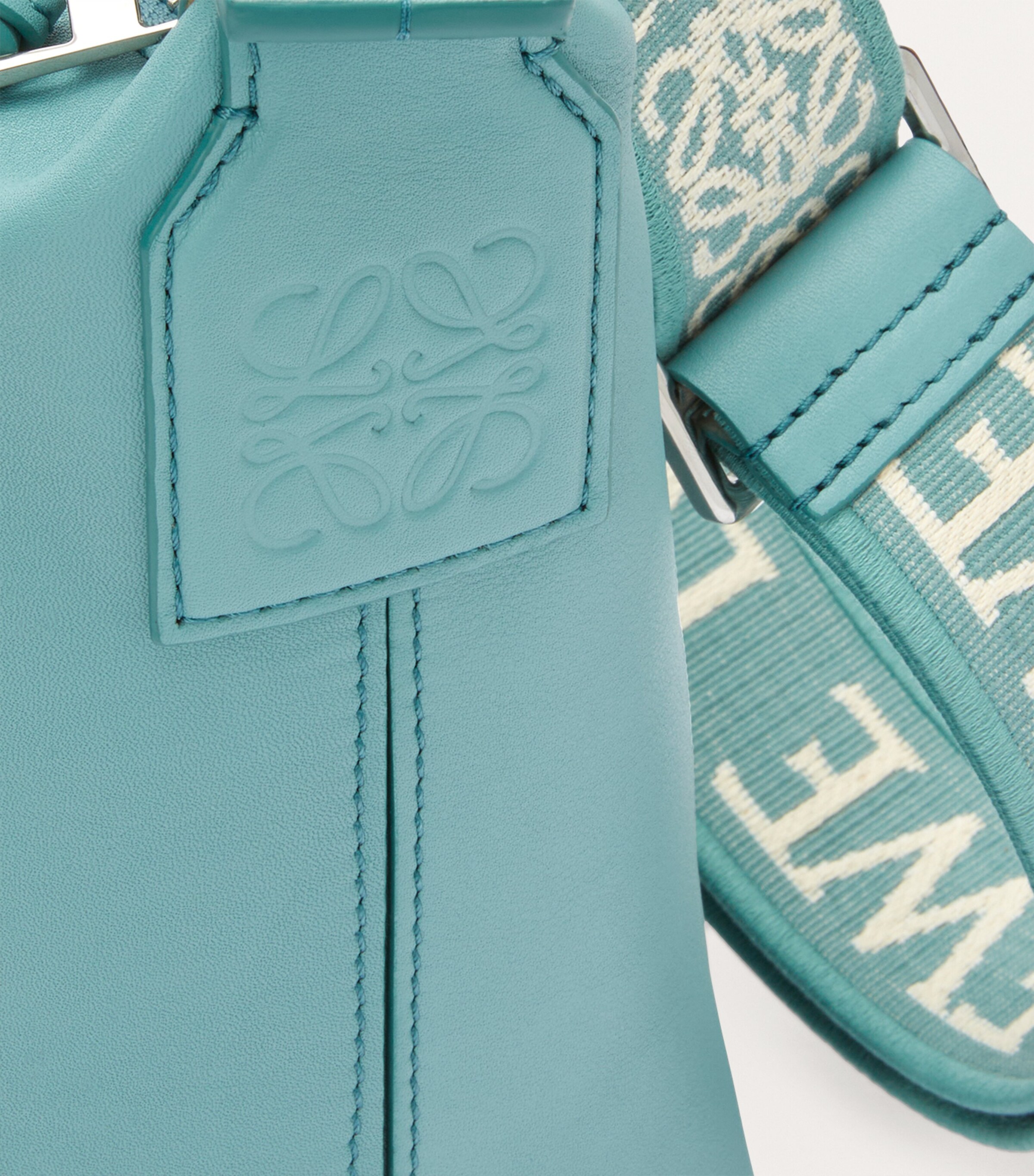 Small Leather Cubi Cross-Body Bag WATER Image 5