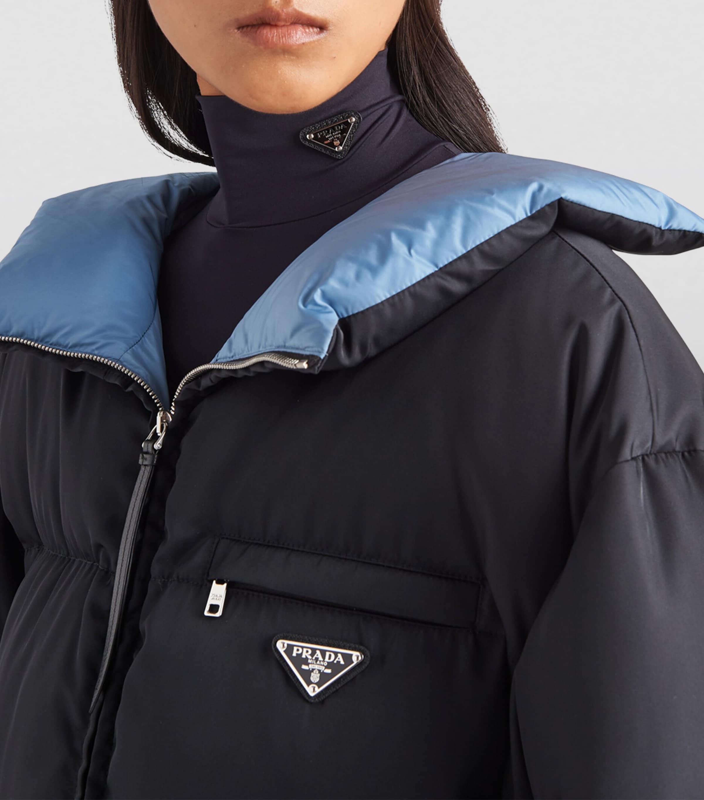 Collared Puffer Jacket F0002 Image 3
