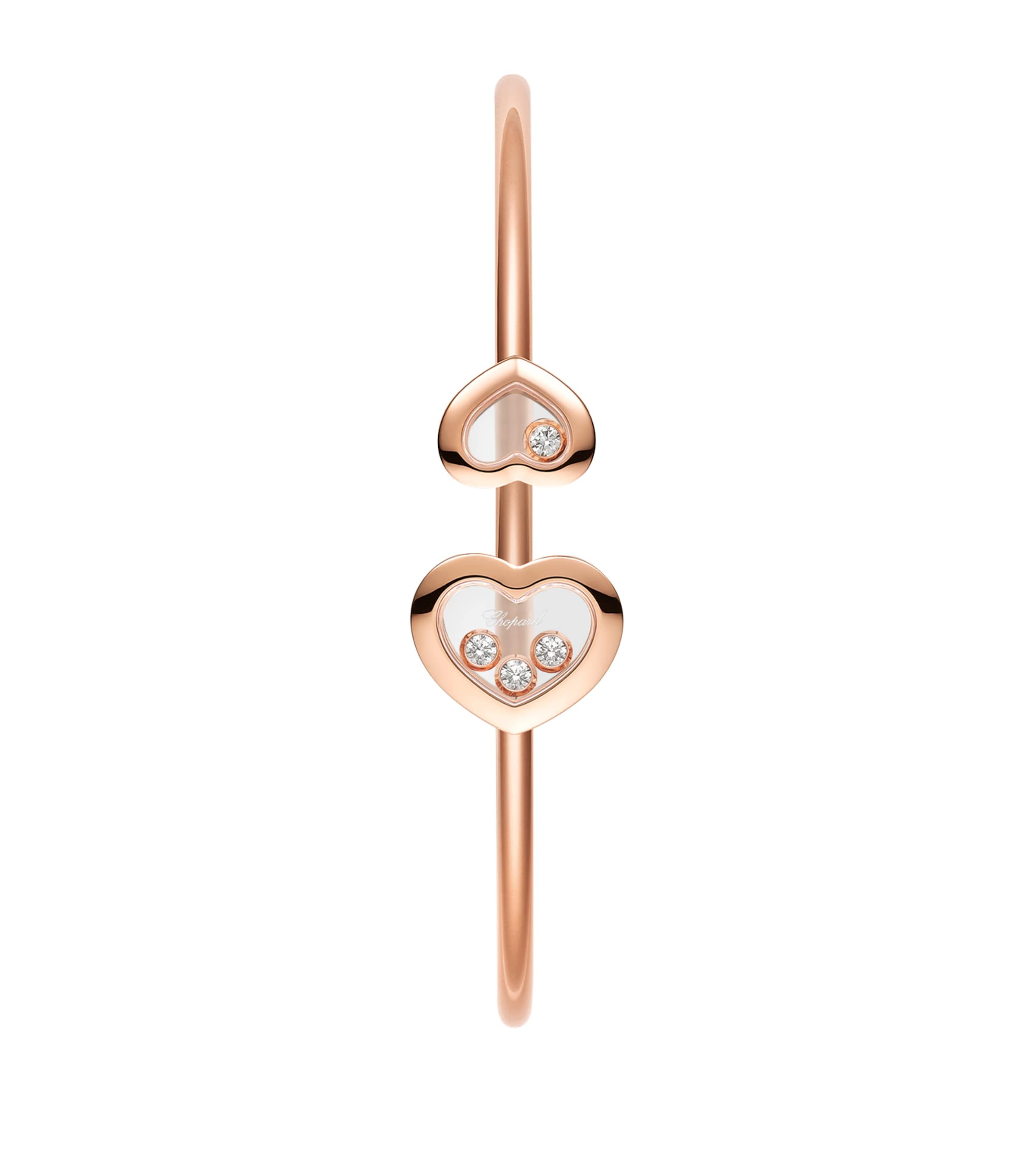 Rose Gold and Diamond Happy Diamonds Bangle 18K ROSE GOLD Image 2