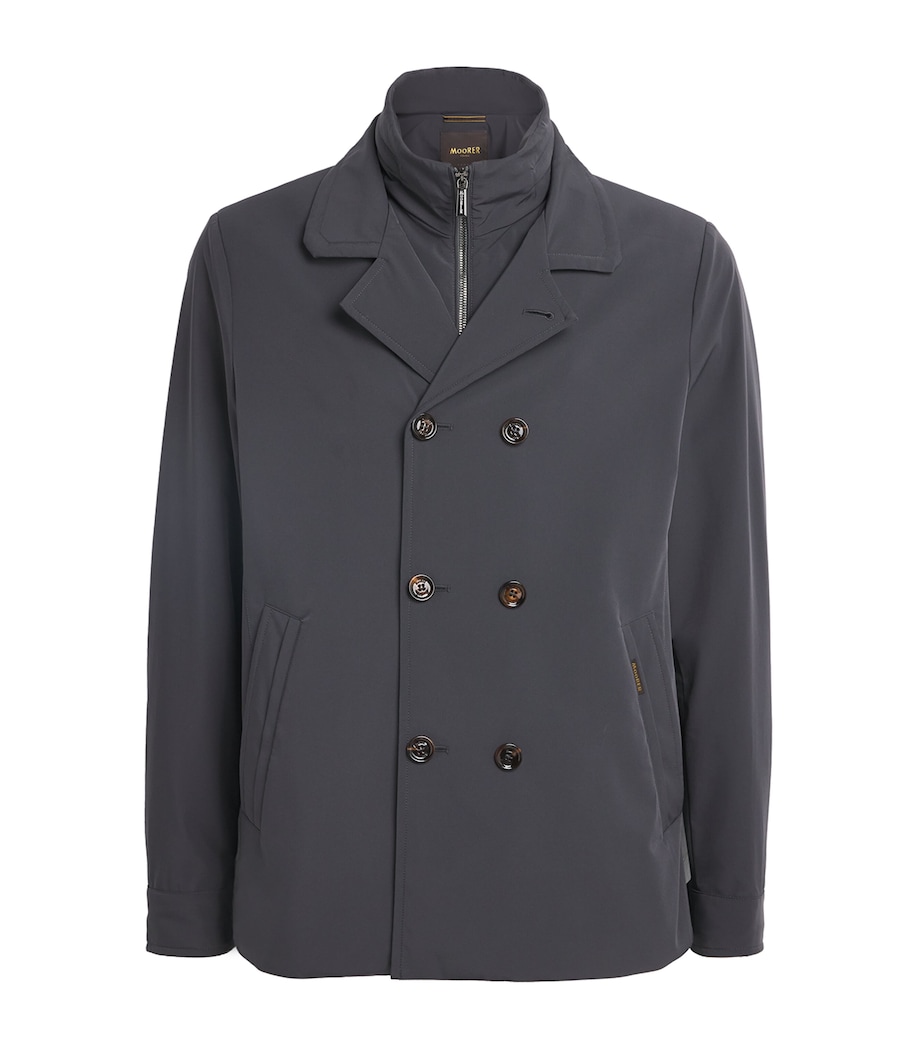 Moorer Mens Water-Repellent Volmer-KN Blazer Asfalto Image 1