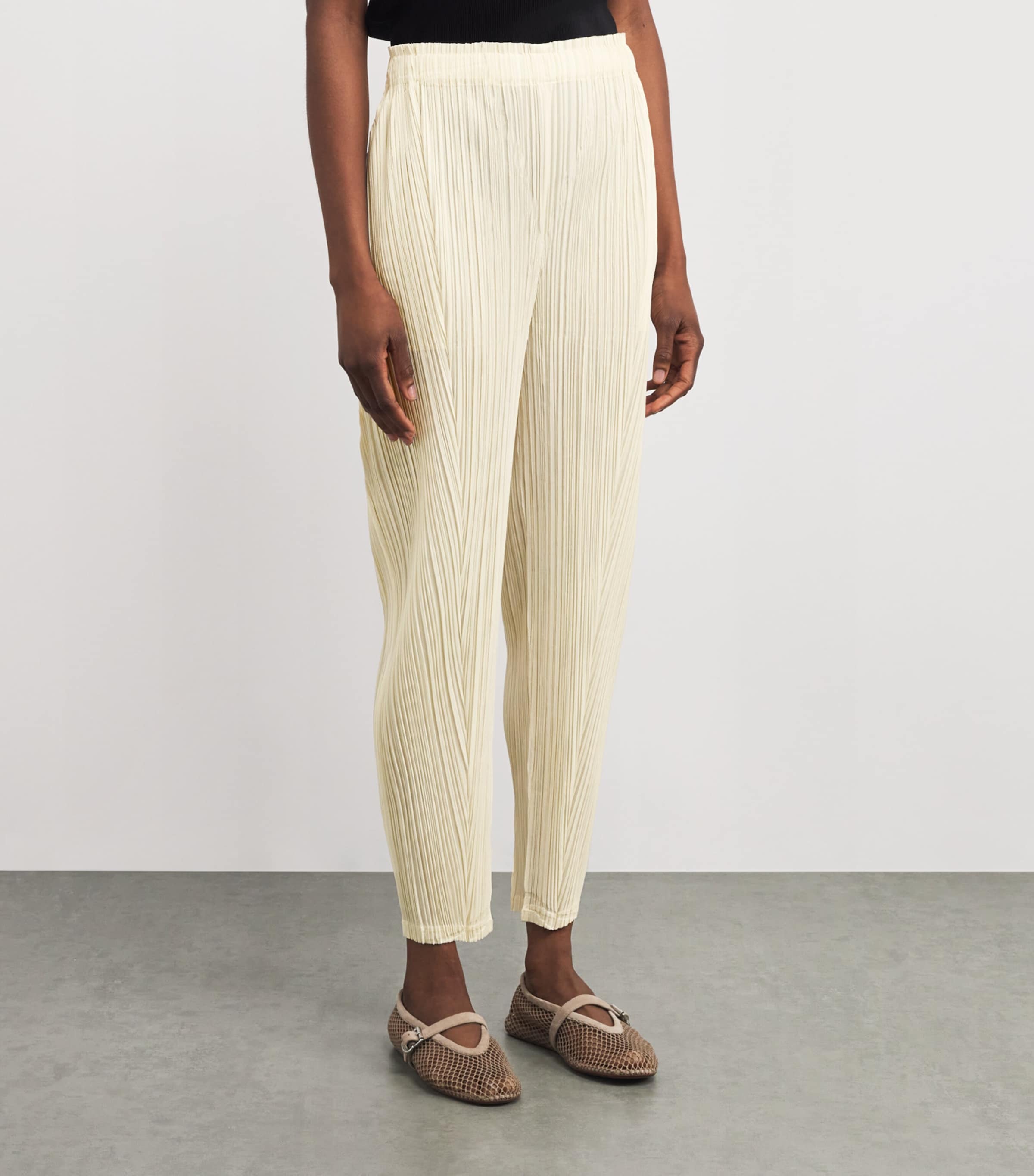 Pleats Please Issey Miyake Neutral Thicker Bottoms 2 Trousers