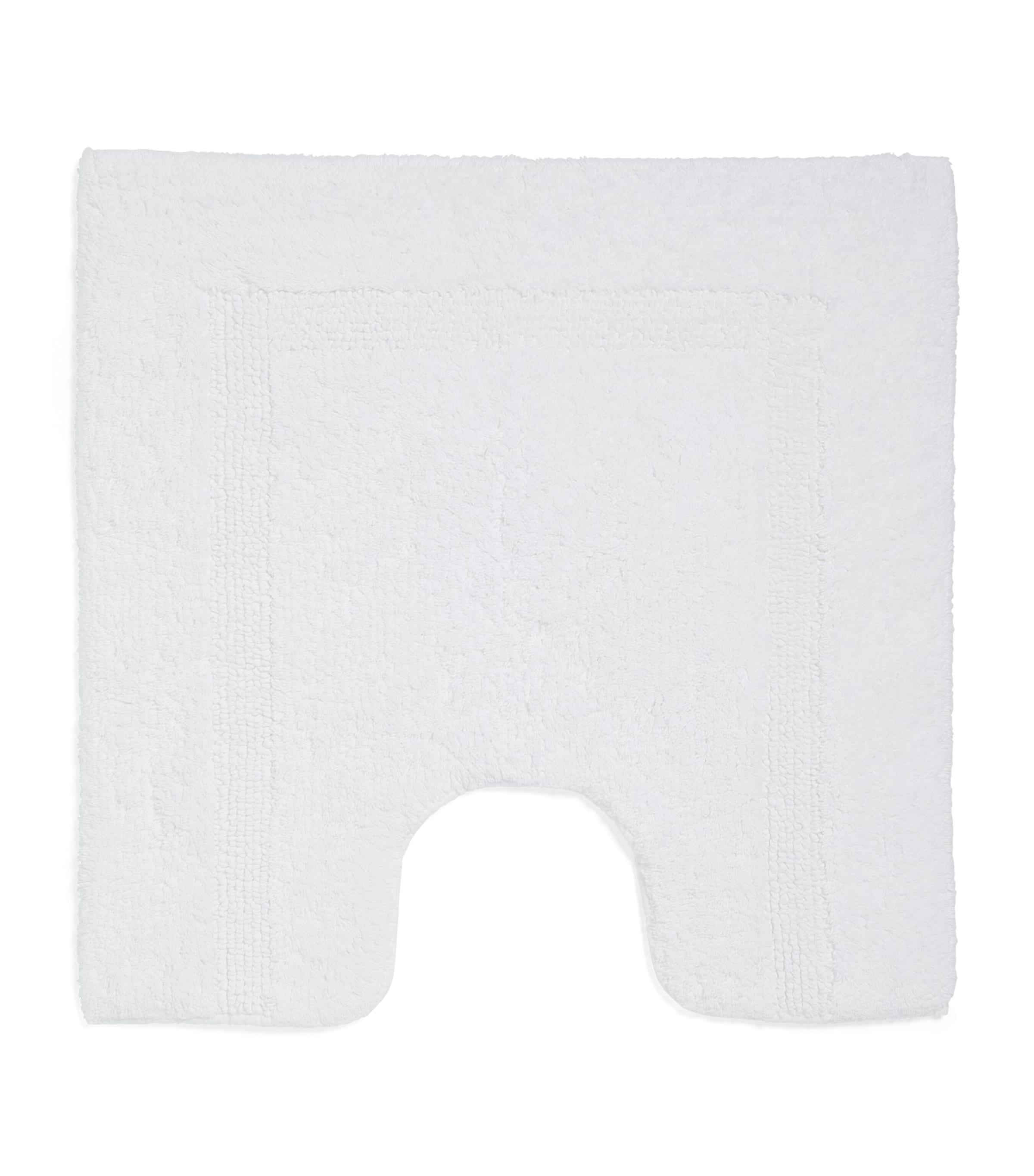 Shop Abyss & Habidecor Cotton Reversible Pedestal Bath Mat In White