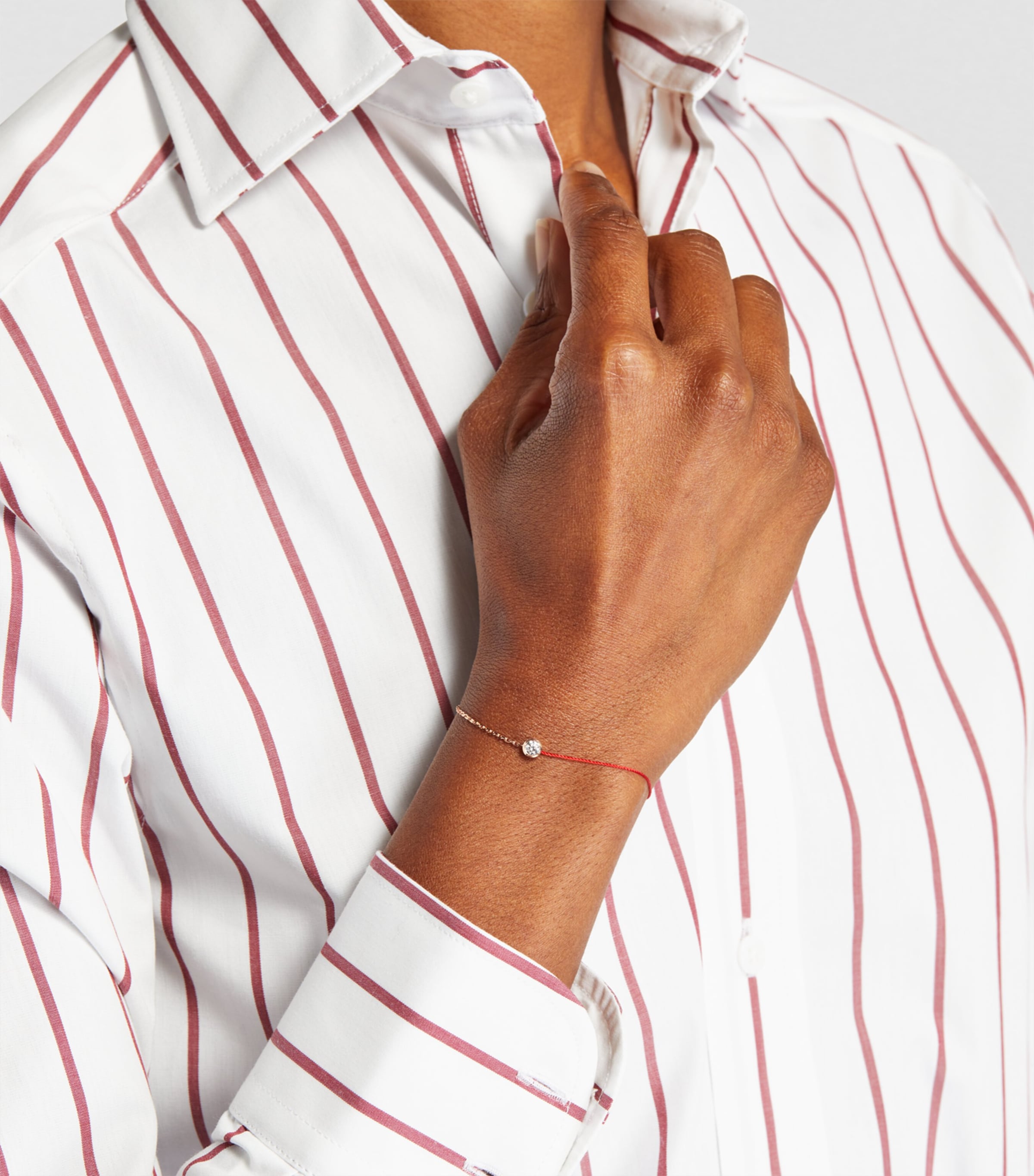 Rose Gold and Diamond So Pure Bracelet RG RED THREAD Image 4