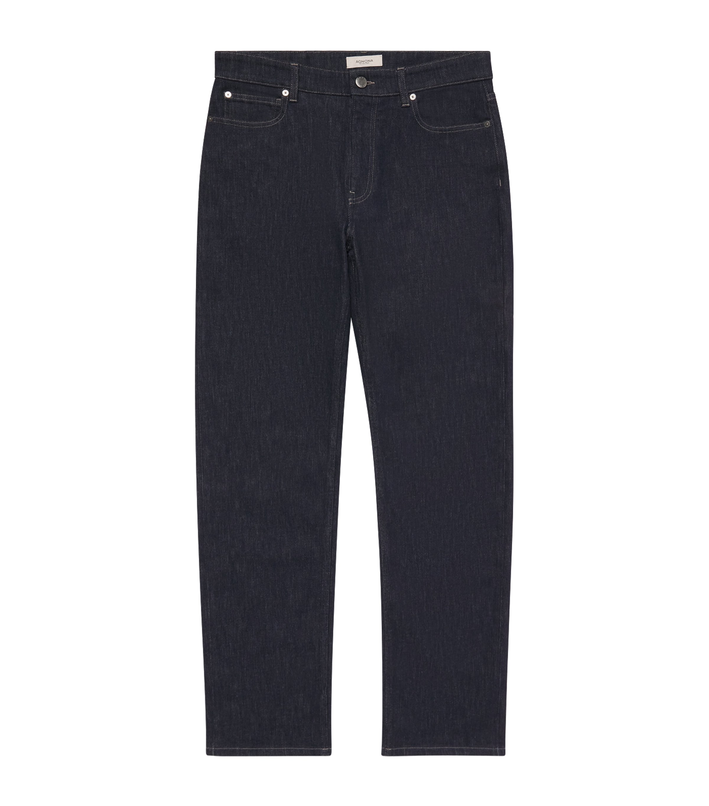 Agnona Mens Cotton-Wool Slim Jeans Blue Night Image 1