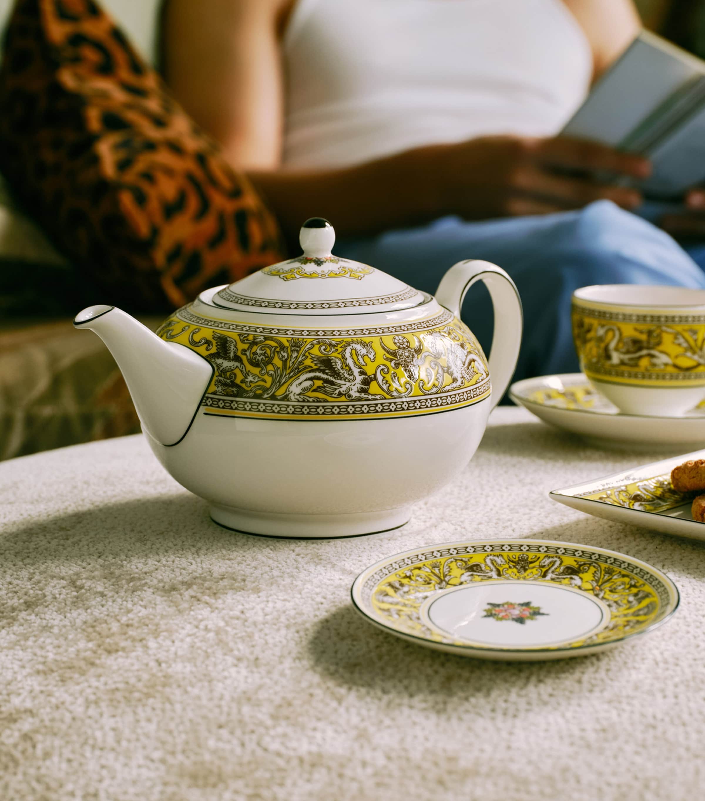 Wedgwood Florentine Citron Petite Tray (12cm) Yellow Image 2