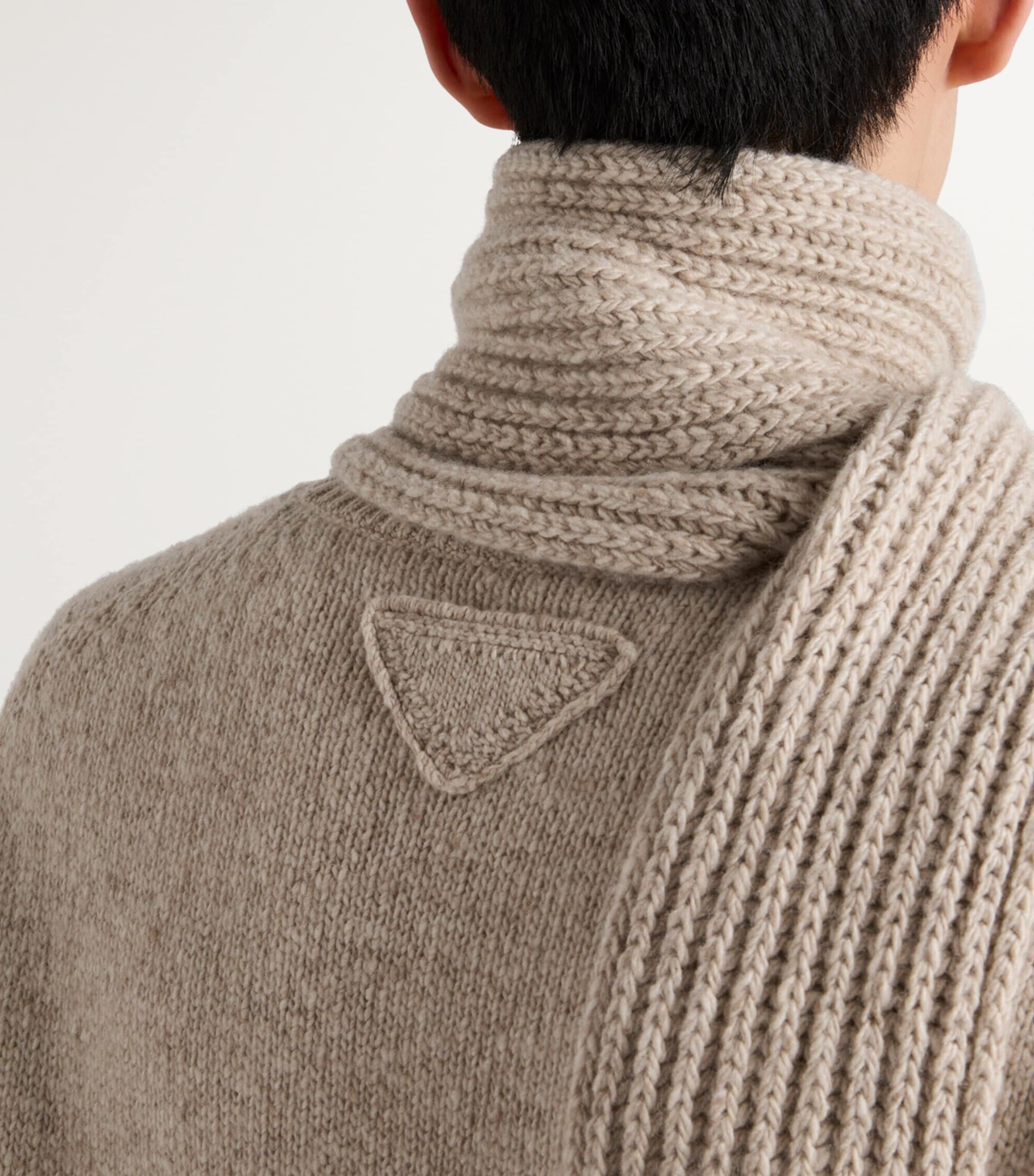 Prada Cashmere Knitted Scarf Image 3