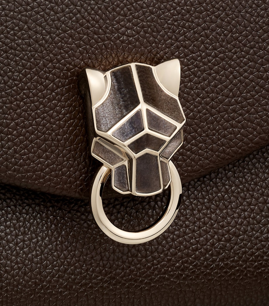 Leather Panthère de Cartier Chain Shoulder Bag TONKA BROWN Image 8