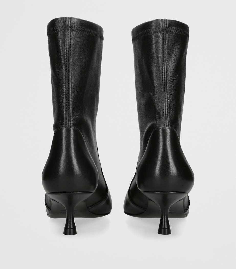 Leather Naomi Ankle Boots 50 BLACK Image 2